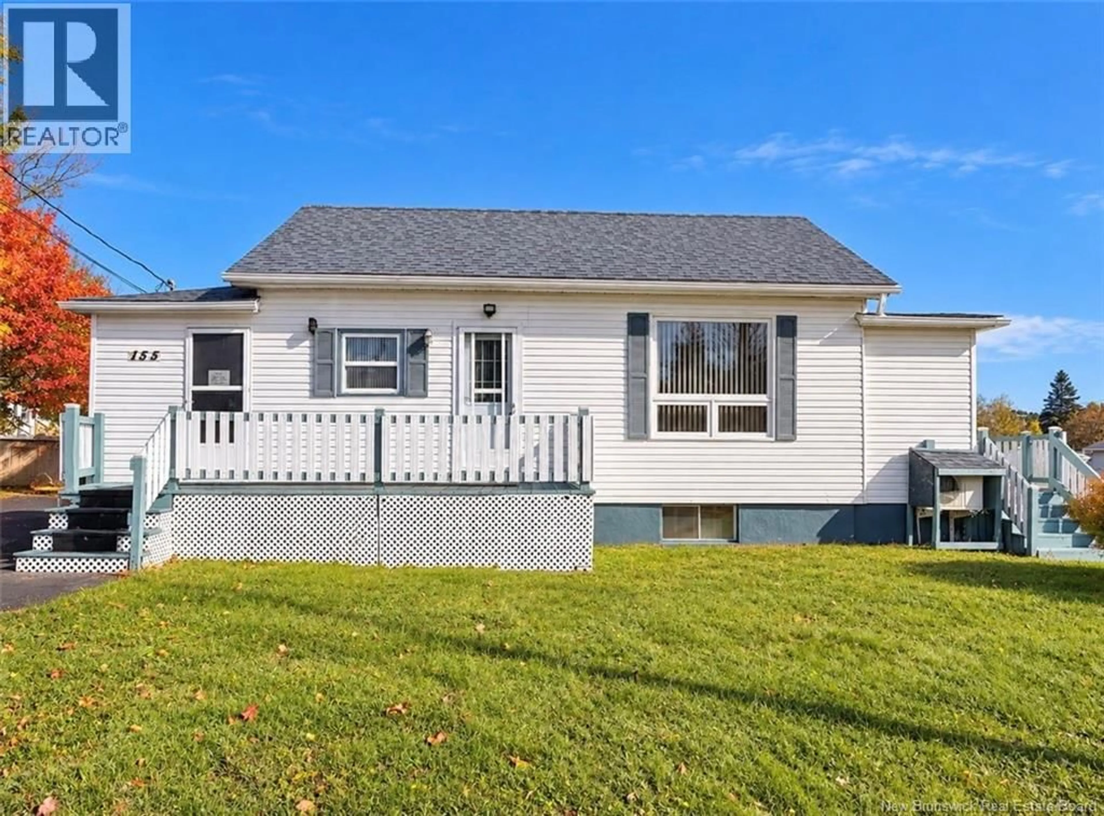 Home with vinyl exterior material, street for 155 MELANSON, Bathurst New Brunswick E2A1L5