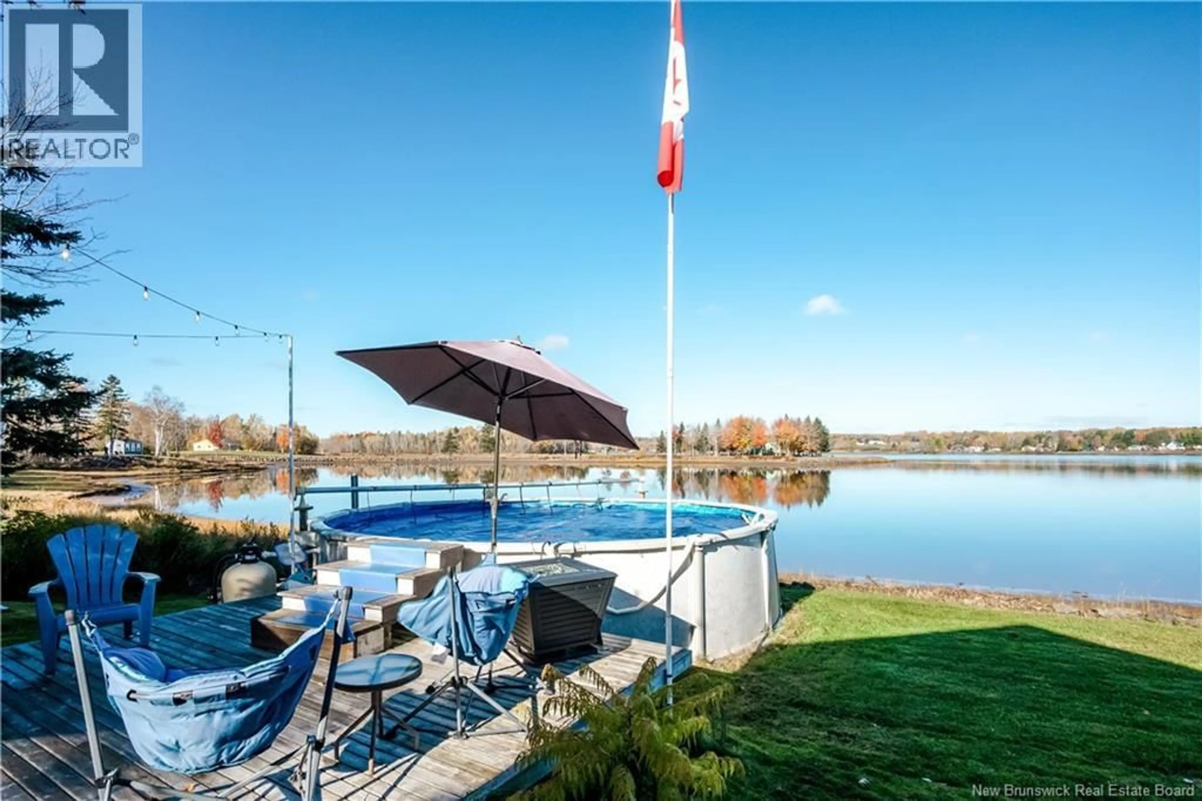 Patio, water/lake/river/ocean view for 40 AU BORD DE L'EAU ROAD, Notre-Dame New Brunswick E4V1S8