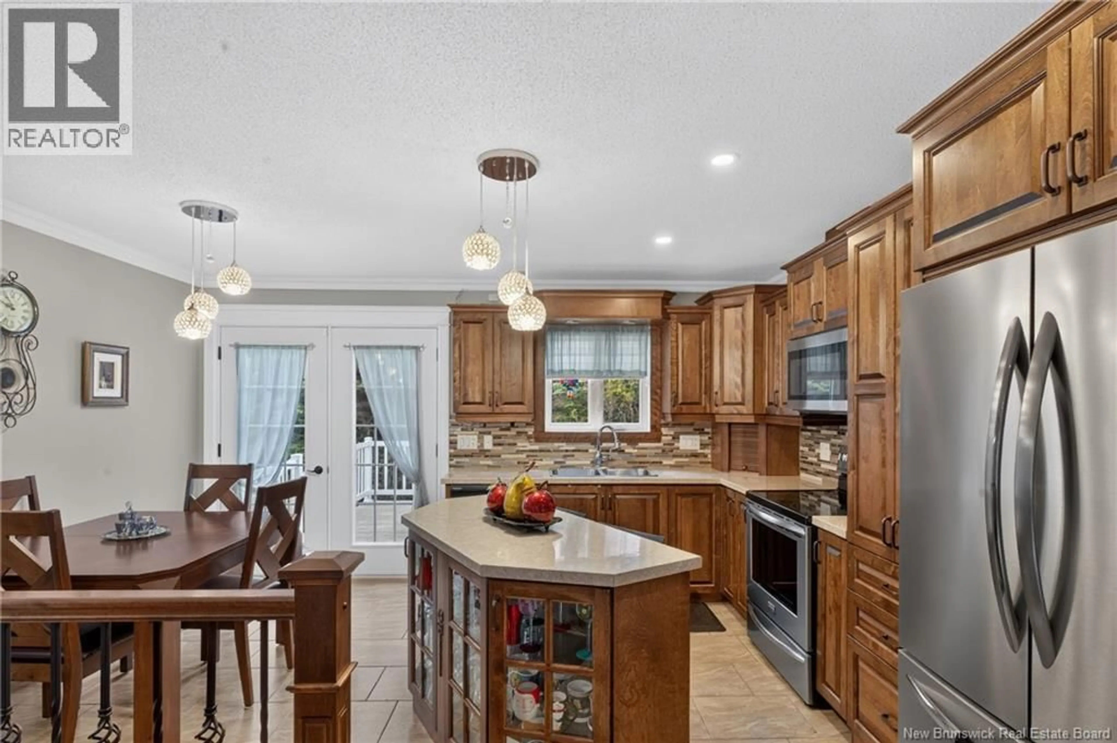 Open concept kitchen, ceramic/tile floor for 1581 VAL-D'AMOUR CHEMIN, Val-D'amour New Brunswick E3N5M7