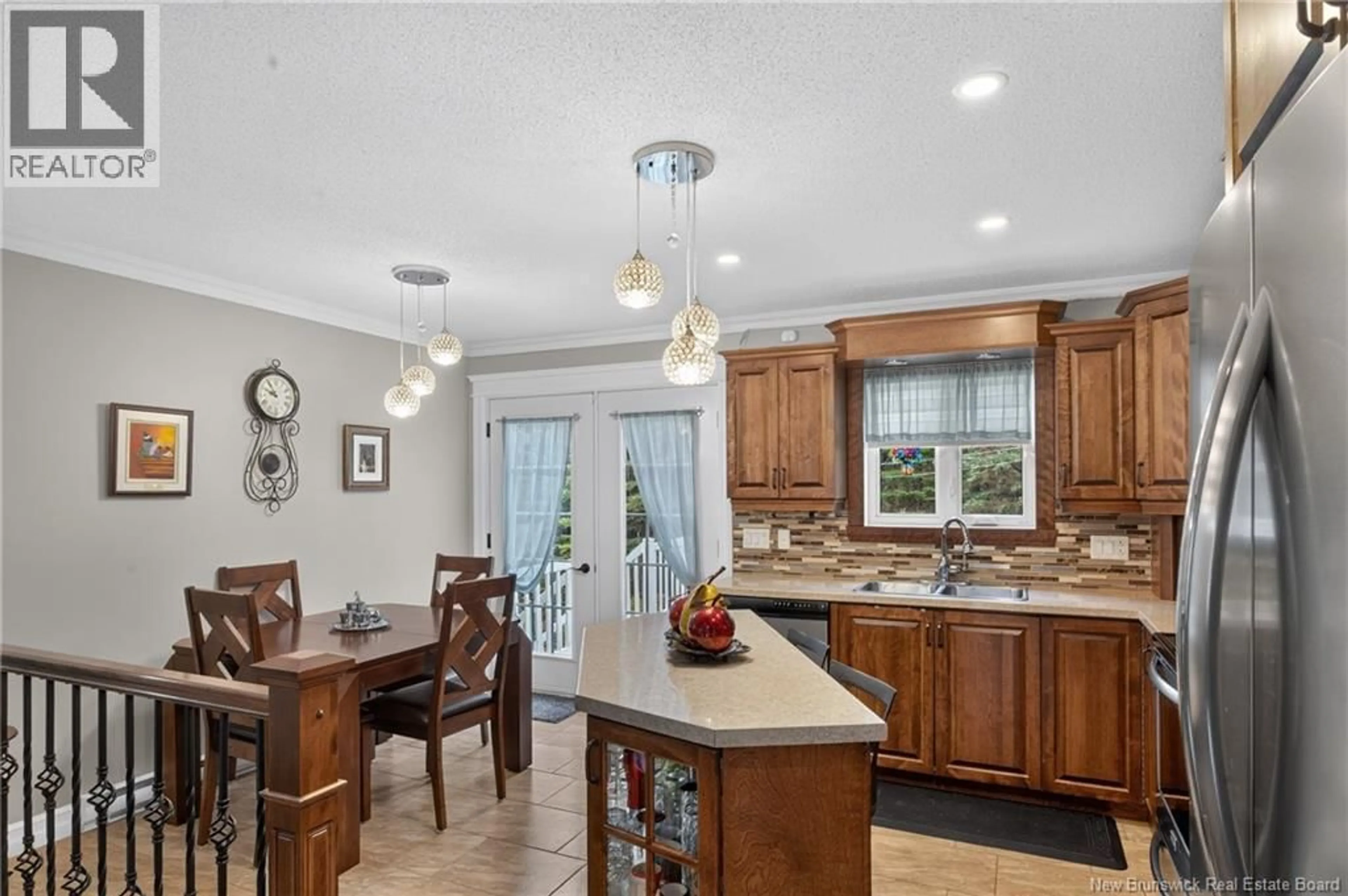 Open concept kitchen, ceramic/tile floor for 1581 VAL-D'AMOUR CHEMIN, Val-D'amour New Brunswick E3N5M7