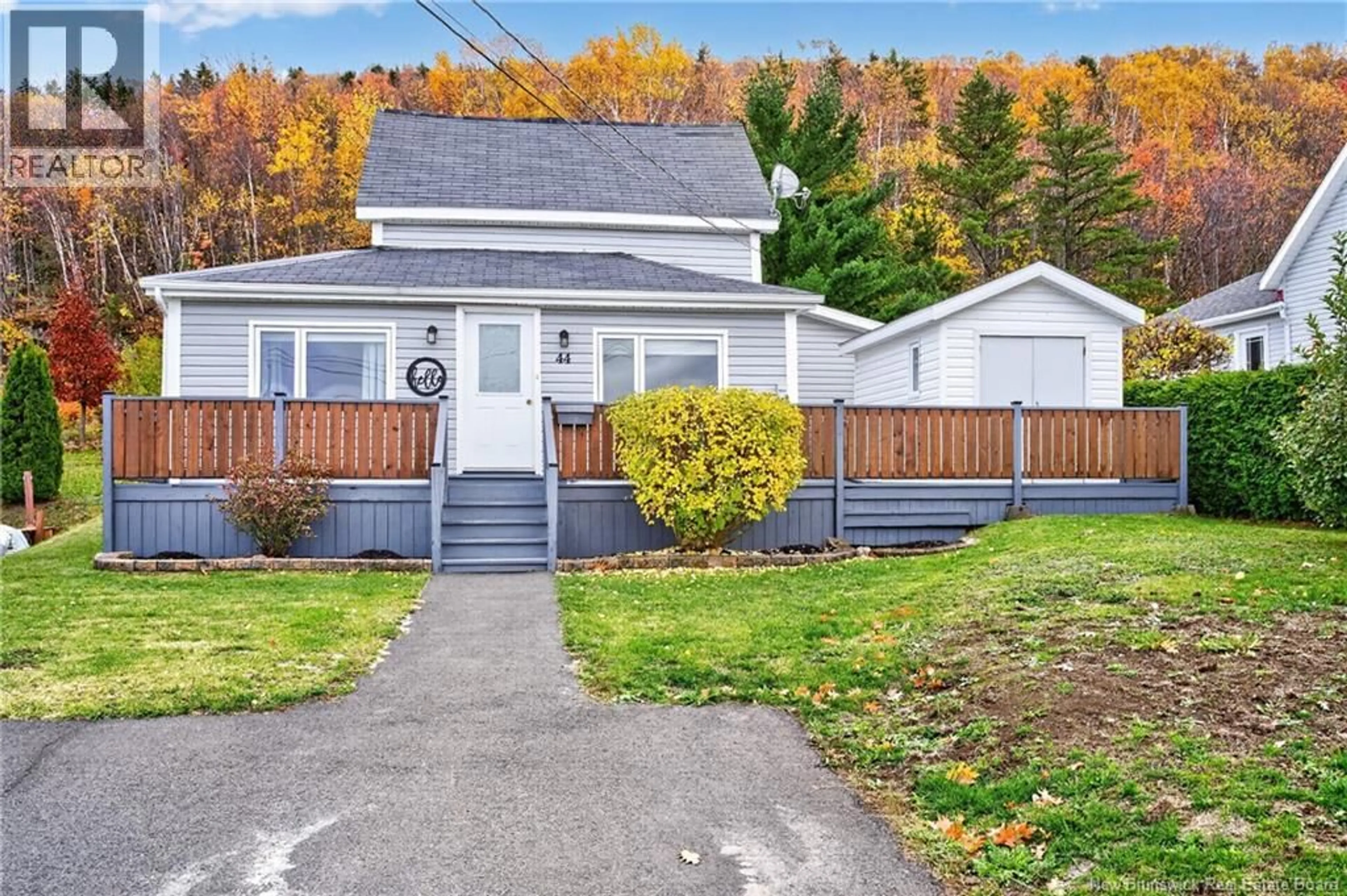 Home with vinyl exterior material, street for 44 SUNSET DRIVE, Campbellton New Brunswick E3N1S8