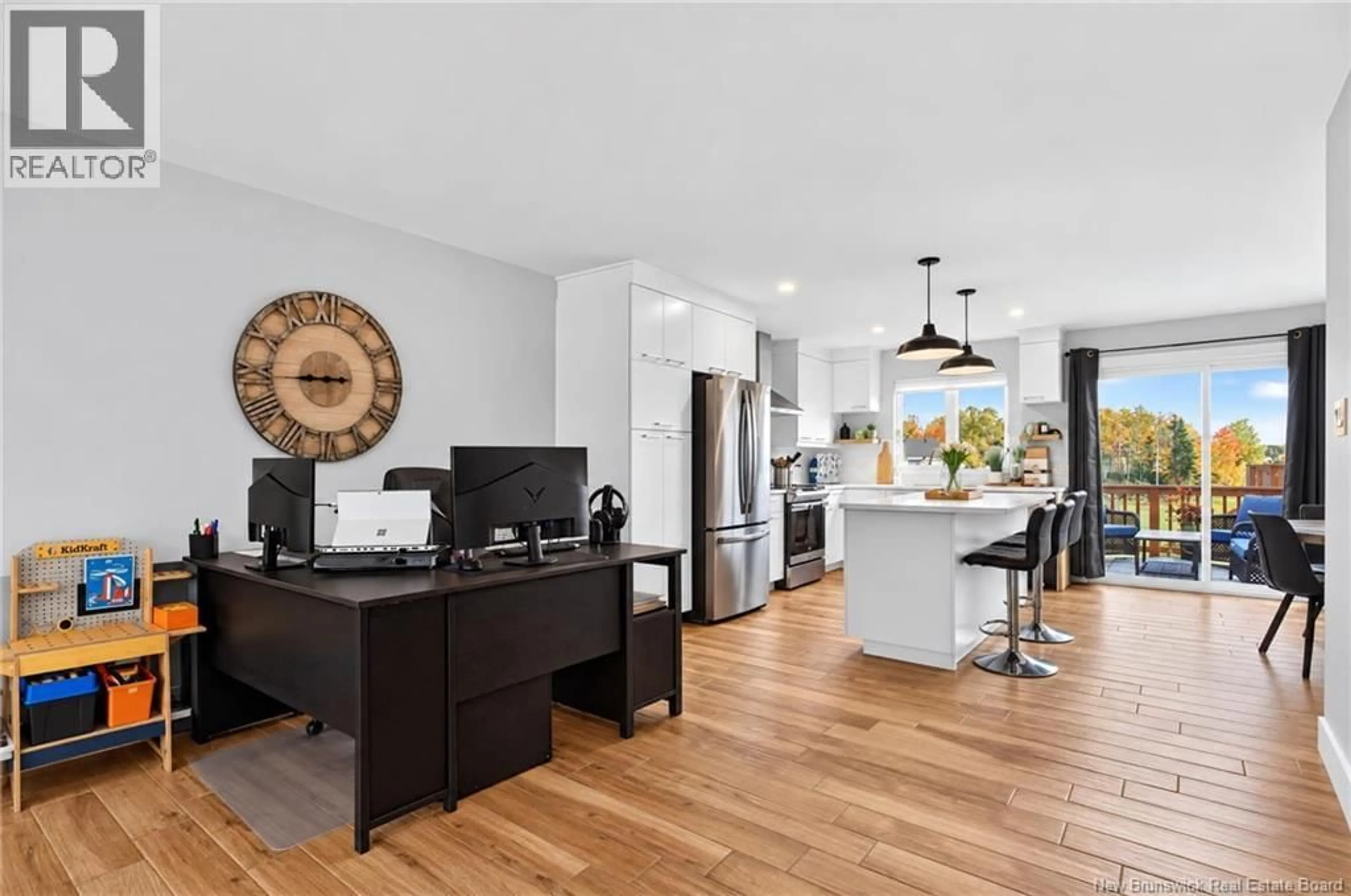 Open concept kitchen, wood/laminate floor for 60 AIME STREET, Dieppe New Brunswick E1A9X8