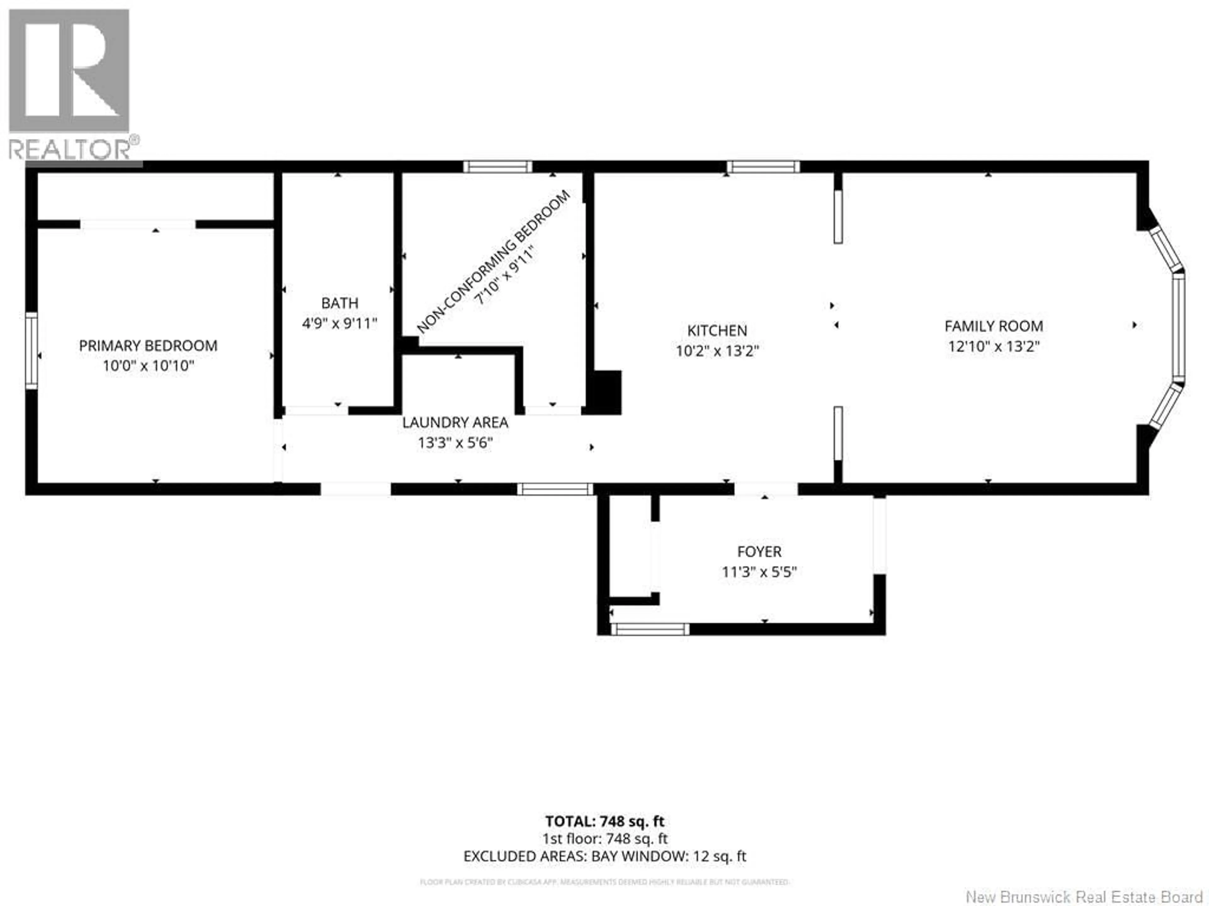 Floor plan for 15 MOUNTAIN VIEW PLACE, Campbellton New Brunswick E3N3K8