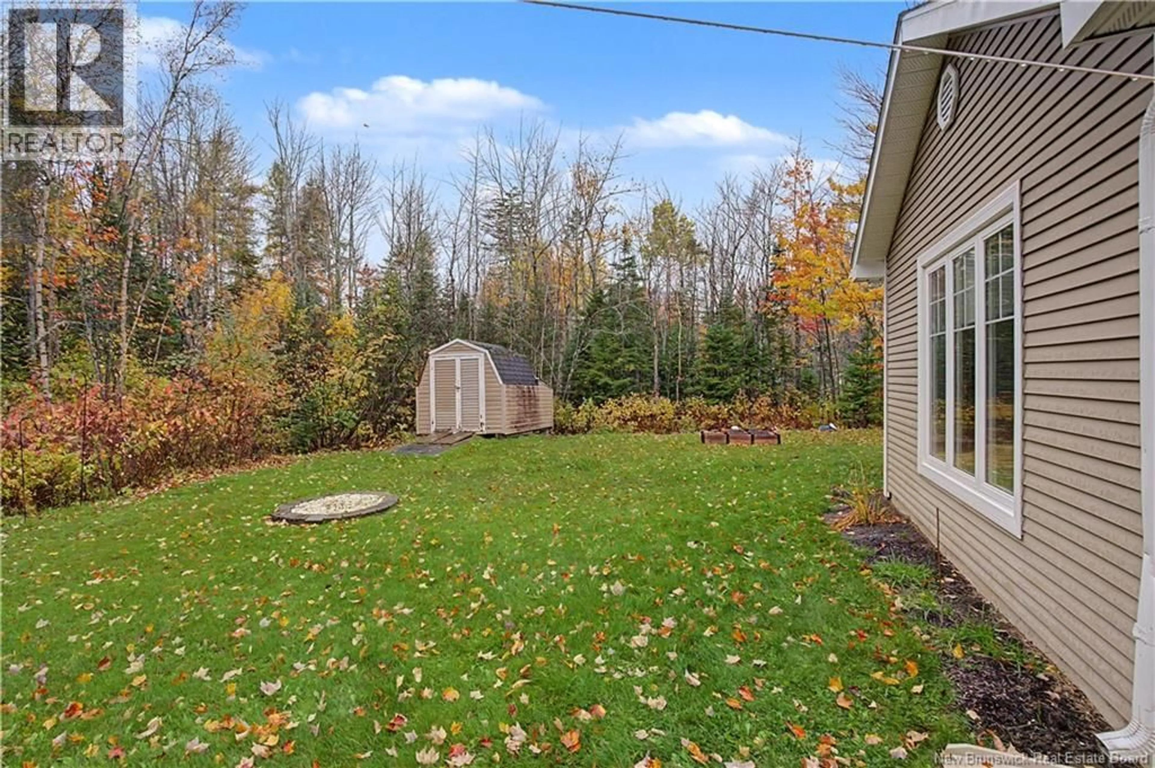 Patio, forest/trees view for 13 RUE DES PLAINES STREET, Rogersville New Brunswick E4Y2C7