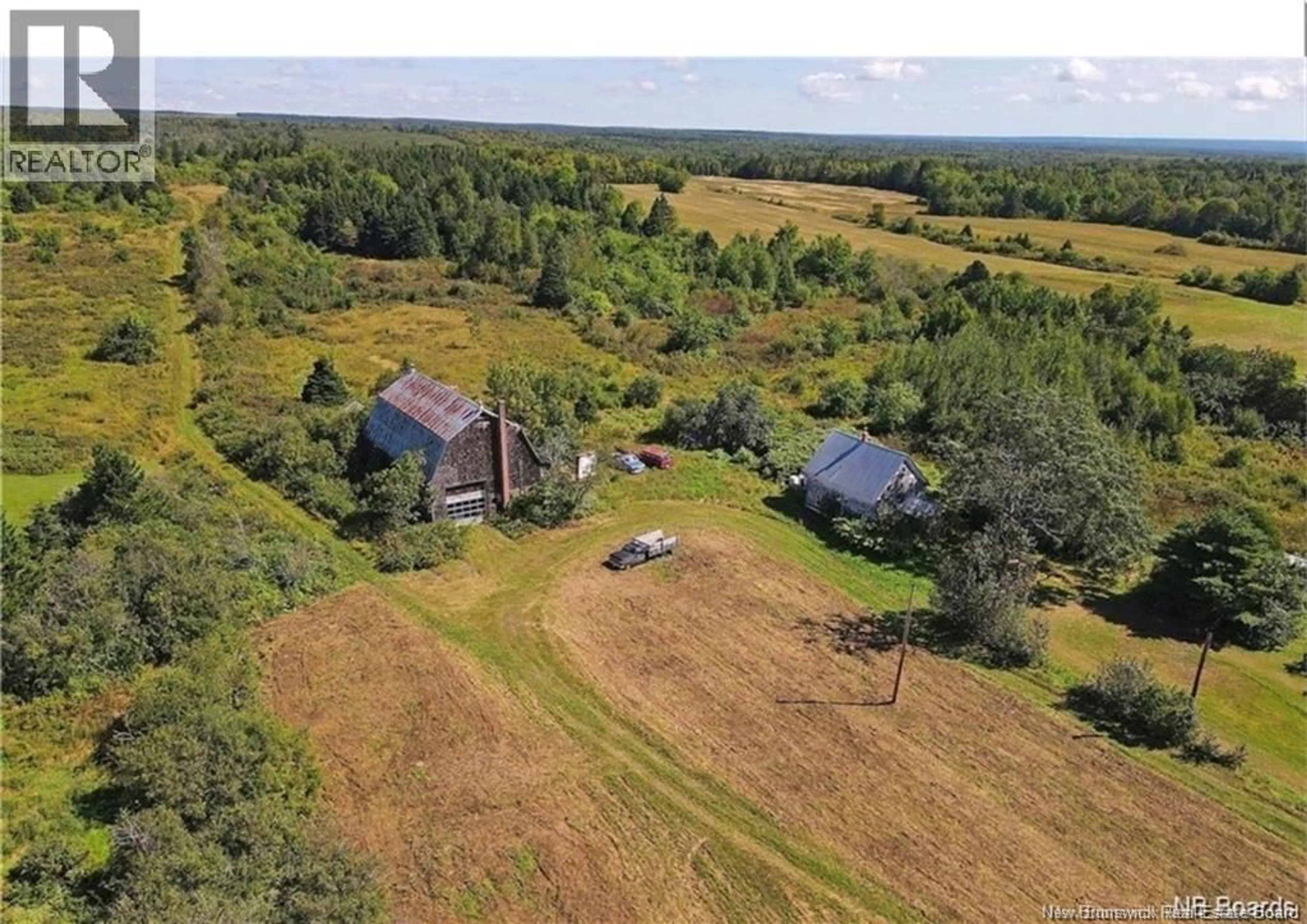 A pic from outside/outdoor area/front of a property/back of a property/a pic from drone, water/lake/river/ocean view for 1708 ROUTE 107, Williamsburg New Brunswick E6B2J6
