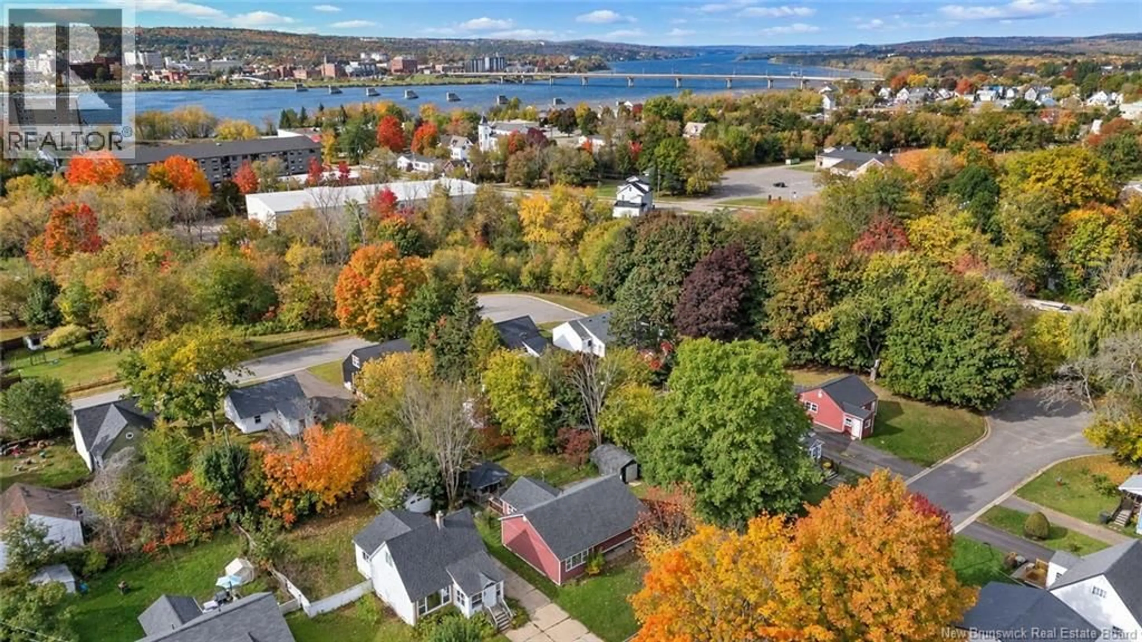 A pic from outside/outdoor area/front of a property/back of a property/a pic from drone, water/lake/river/ocean view for 660 PHILIP STREET, Fredericton New Brunswick E3A2Y4