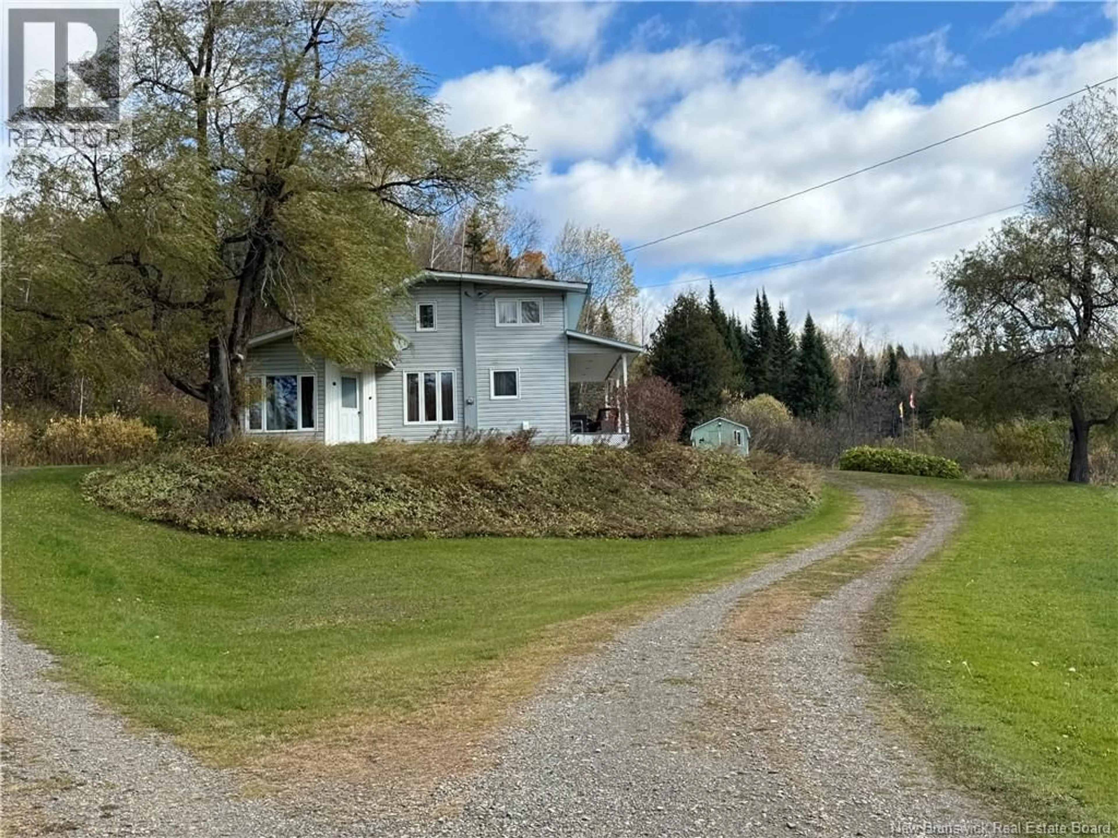 A pic from outside/outdoor area/front of a property/back of a property/a pic from drone, unknown for 3534 ROUTE 108, New Denmark New Brunswick E7G2S6