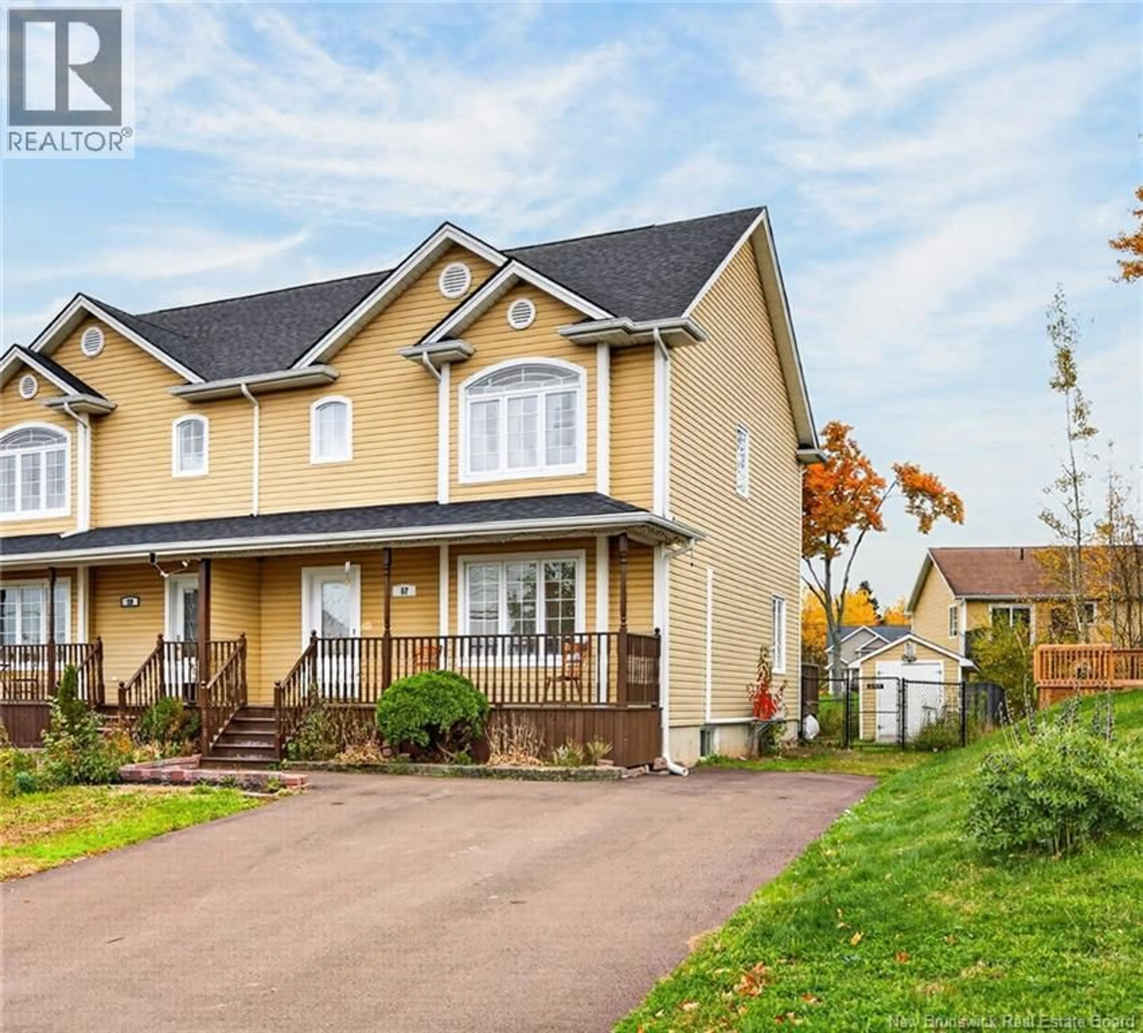 Home with vinyl exterior material, street for 57 GAGNON DRIVE, Moncton New Brunswick E1A0A6