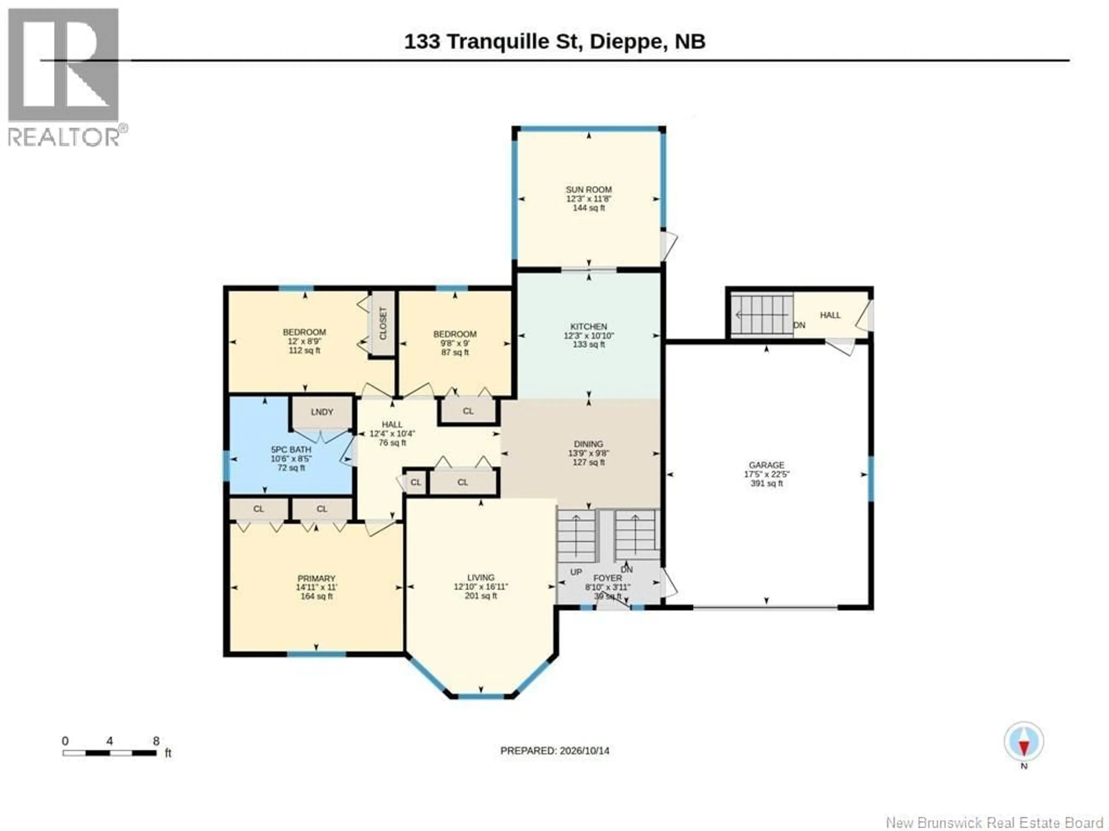 Floor plan for 133 TRANQUILLE STREET, Dieppe New Brunswick E1A0A2