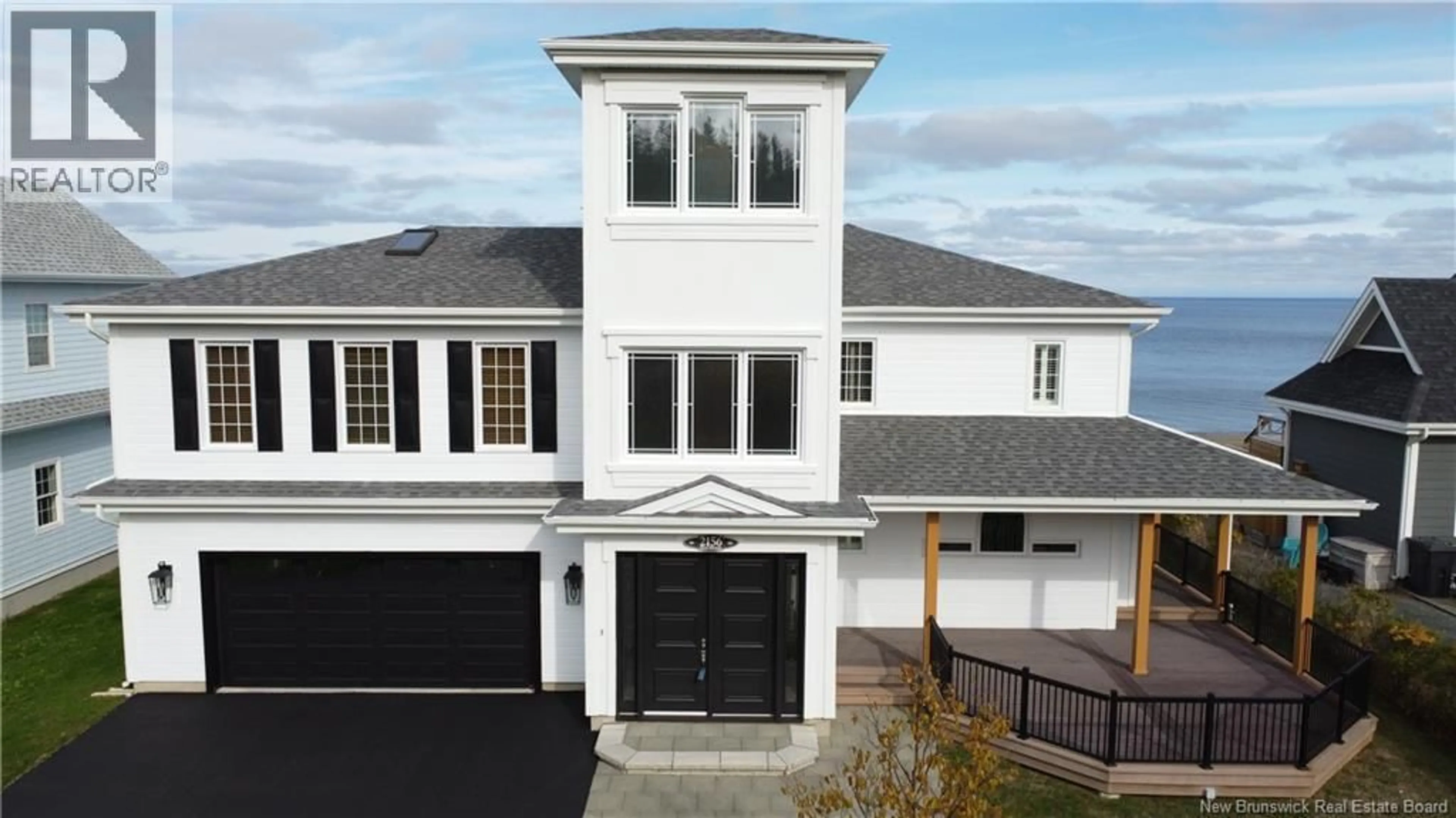 Home with vinyl exterior material, street for 2156 QUEEN ELIZABETH DRIVE, Bathurst New Brunswick E2A4Y4