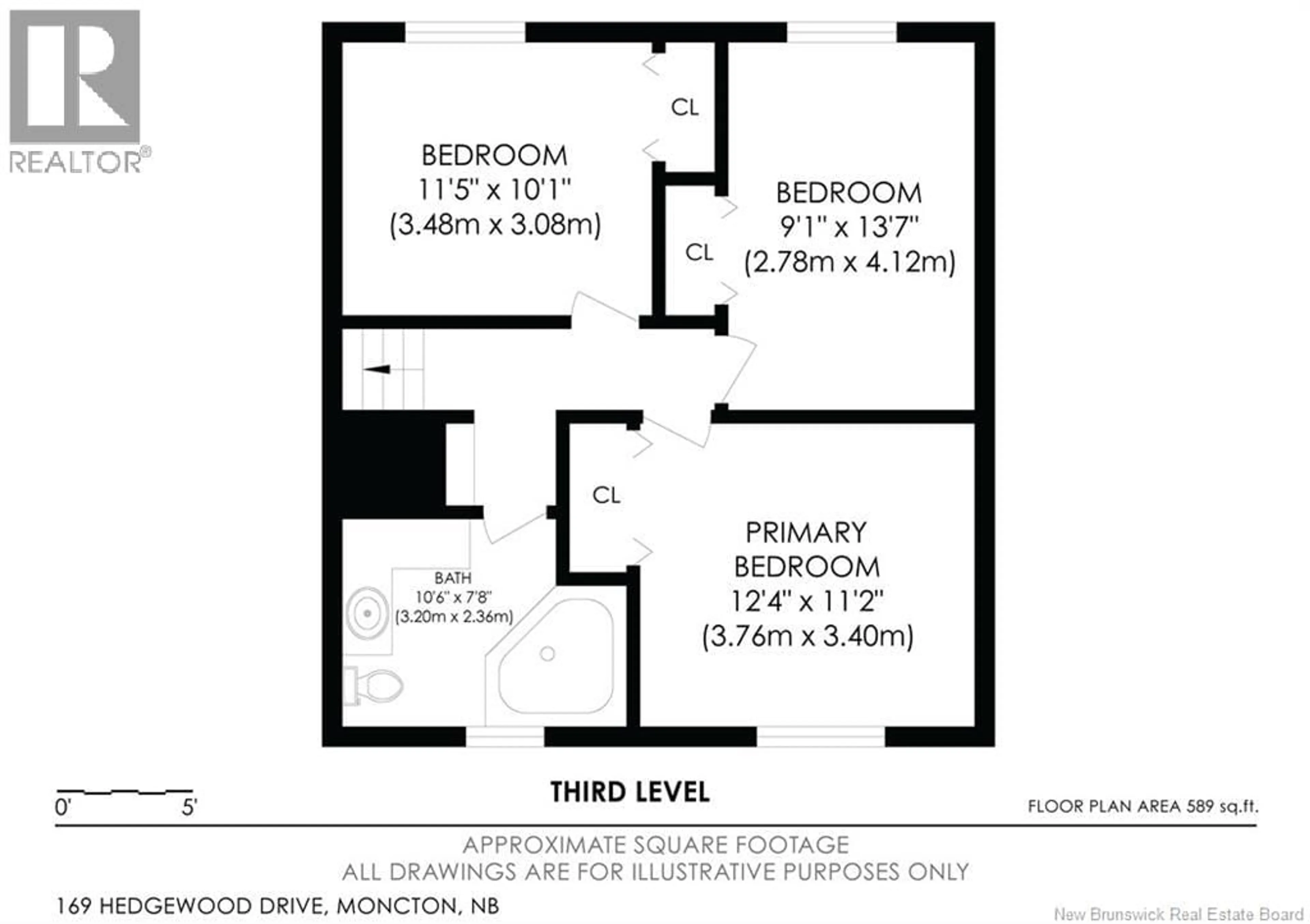 Floor plan for 169 HEDGEWOOD DRIVE, Moncton New Brunswick E1E2W8