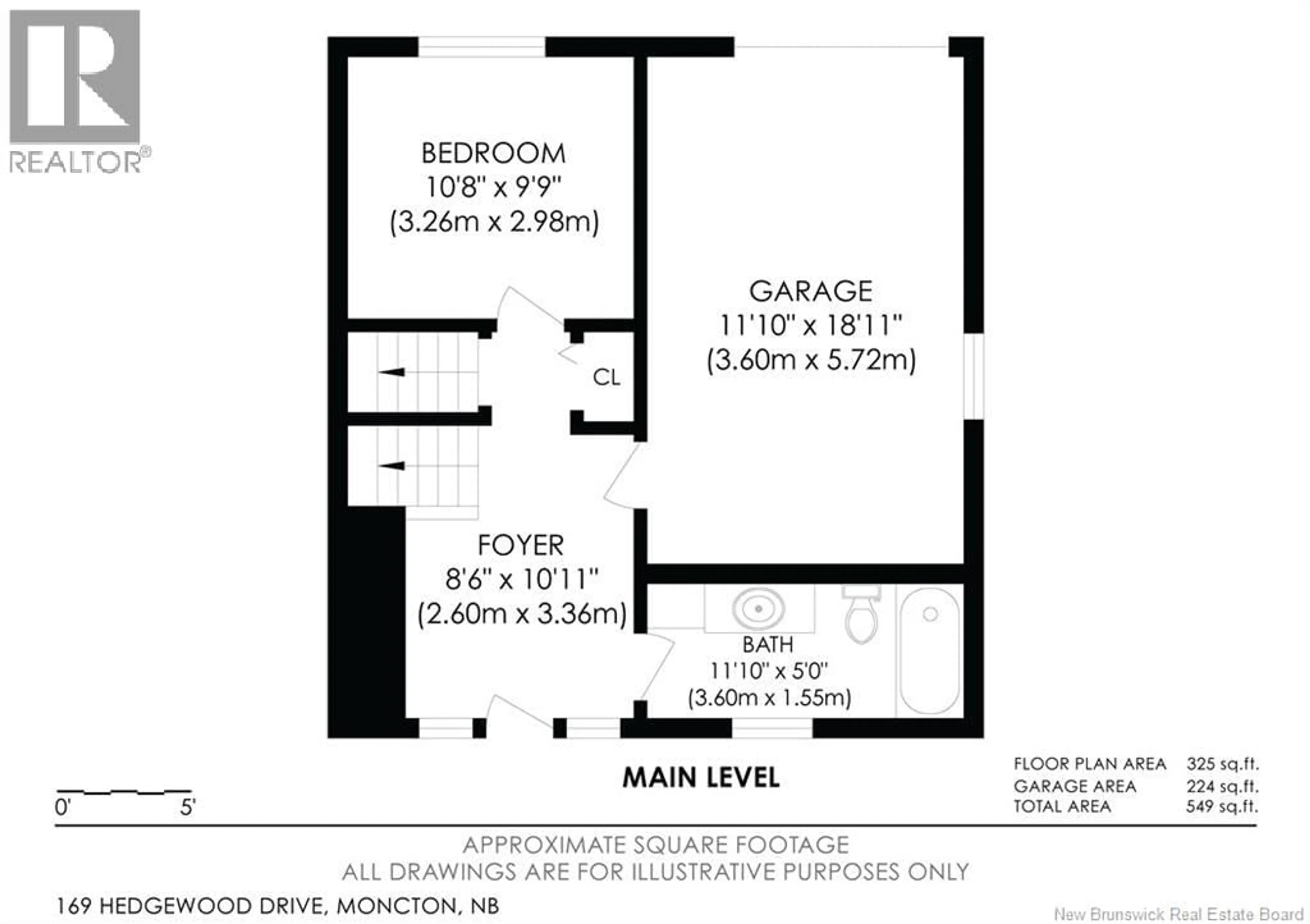 Floor plan for 169 HEDGEWOOD DRIVE, Moncton New Brunswick E1E2W8