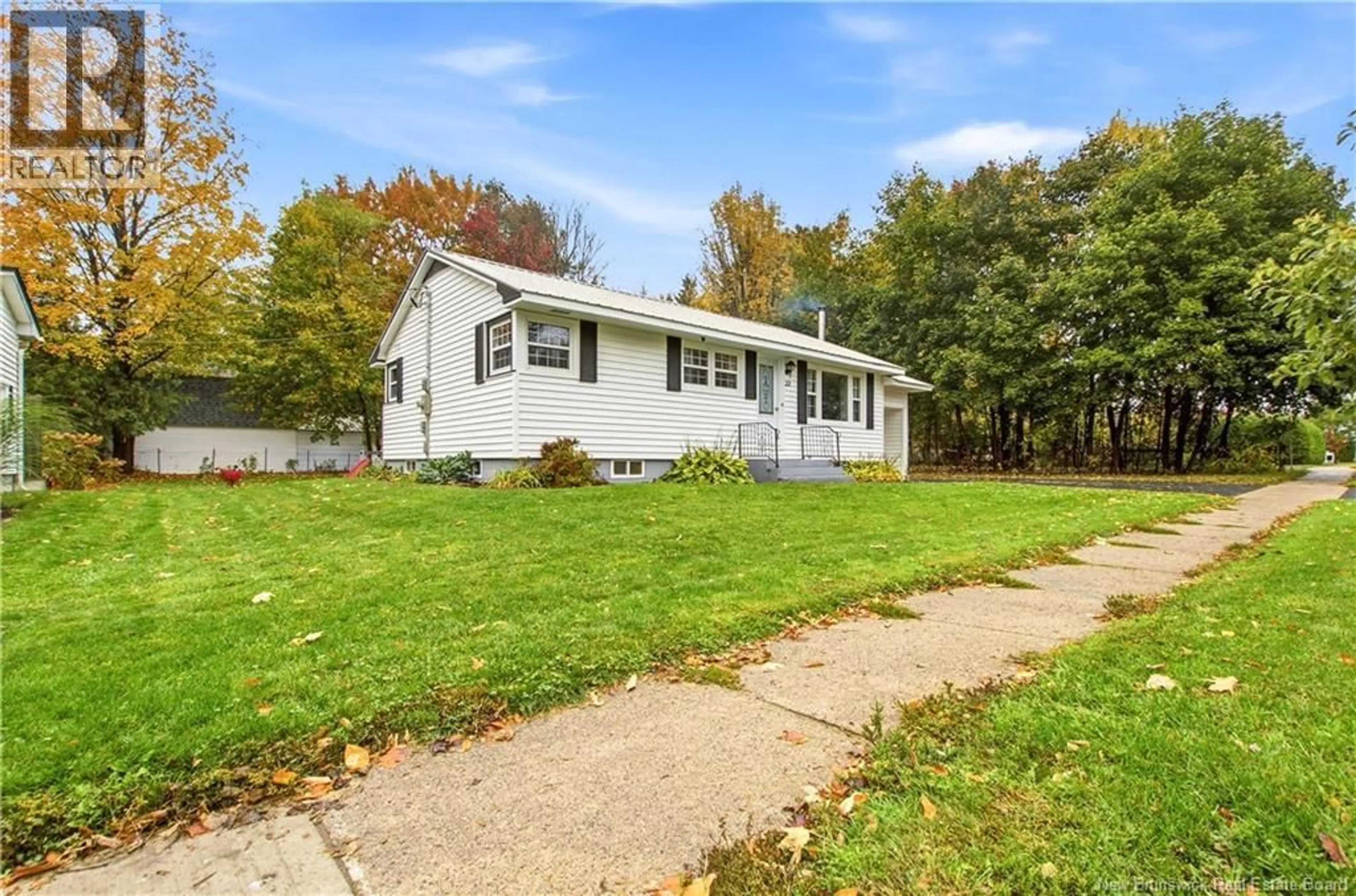 Home with vinyl exterior material, street for 22 BAILEY AVENUE, Fredericton New Brunswick E3A1H5