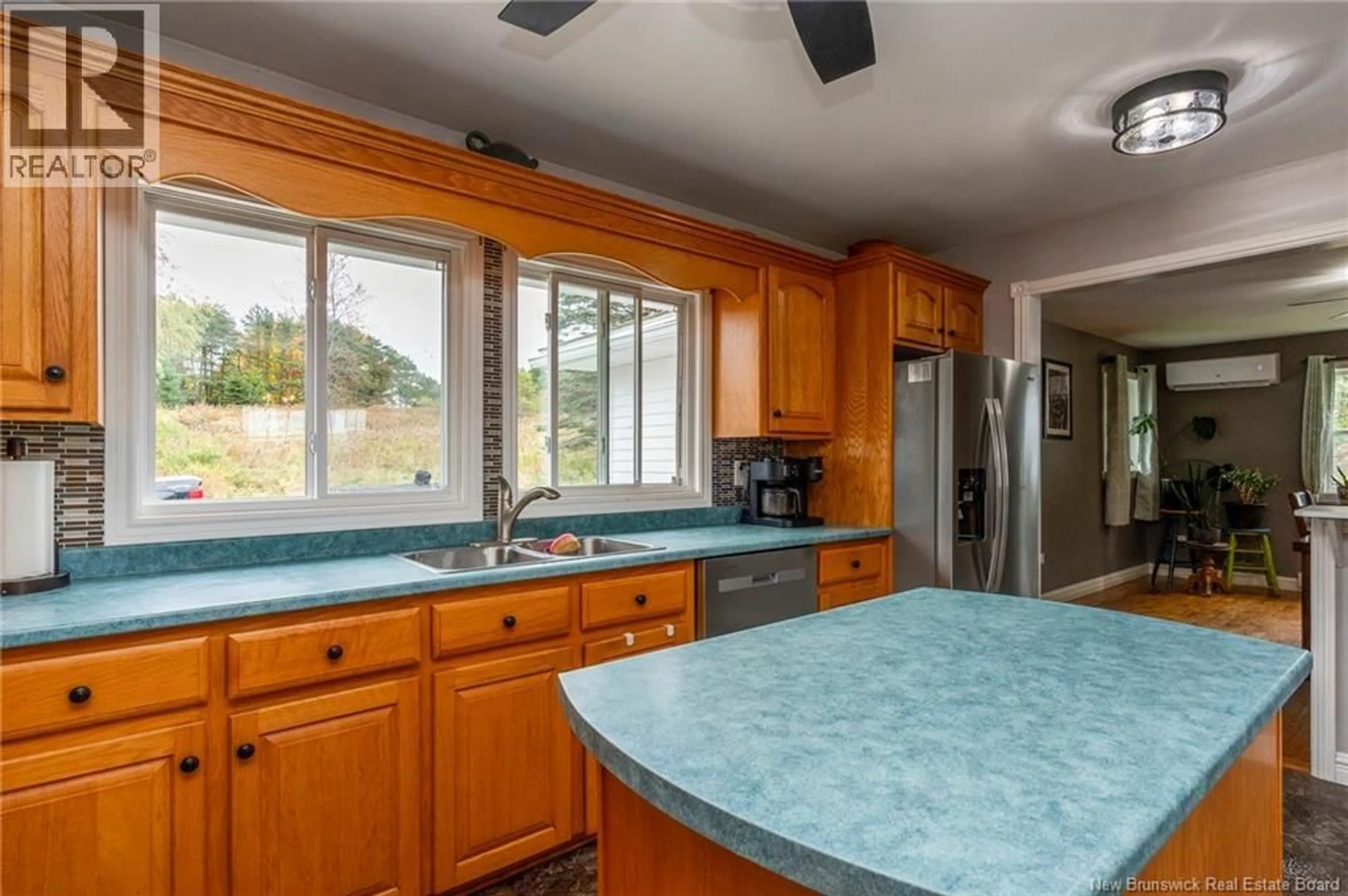 Open concept kitchen, ceramic/tile floor for 64 NECK ROAD, Quispamsis New Brunswick E2G1J5