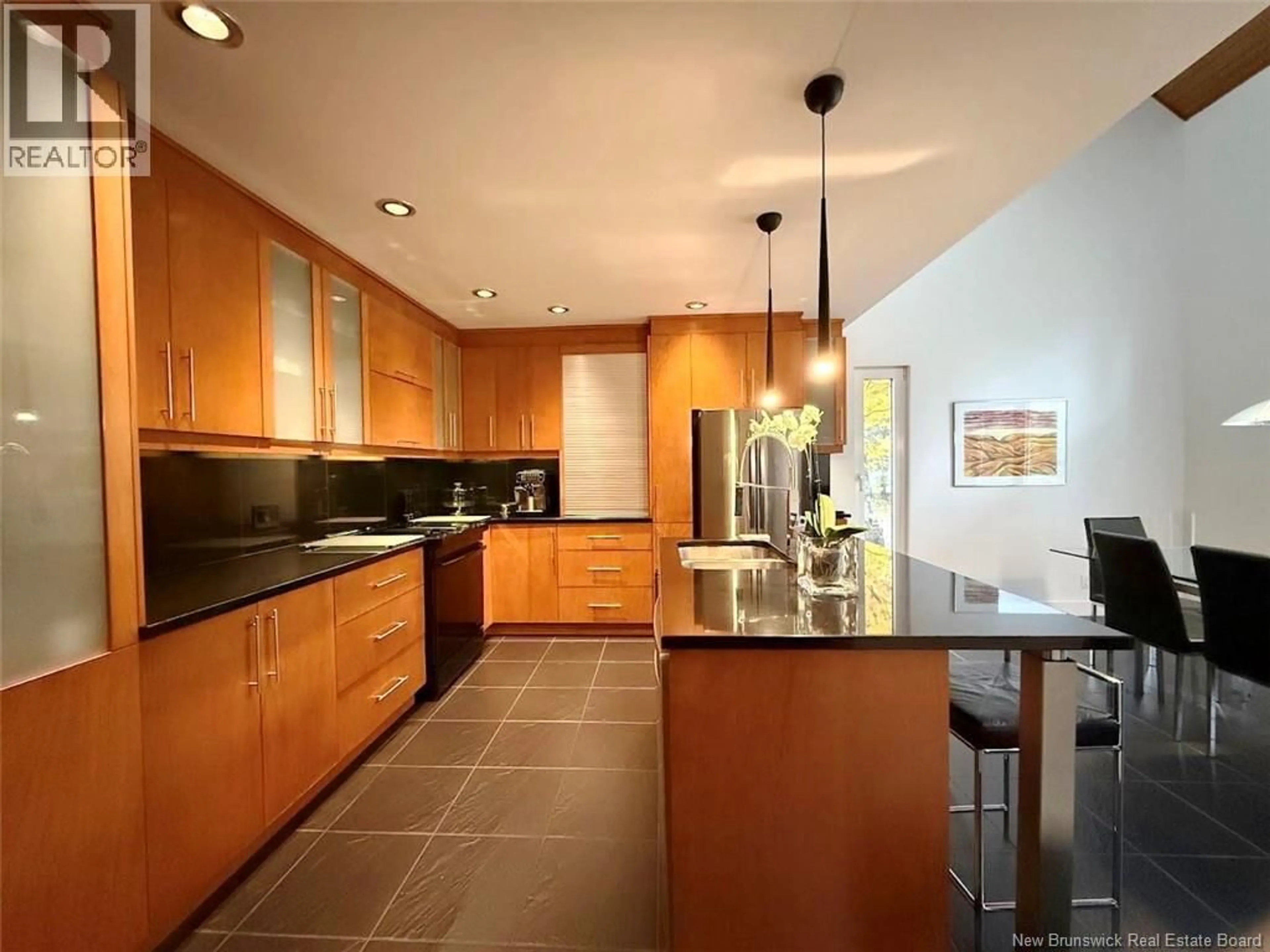 Contemporary kitchen, ceramic/tile floor for 1361 PRINCIPALE STREET, Saint-Basile New Brunswick E7C1M2