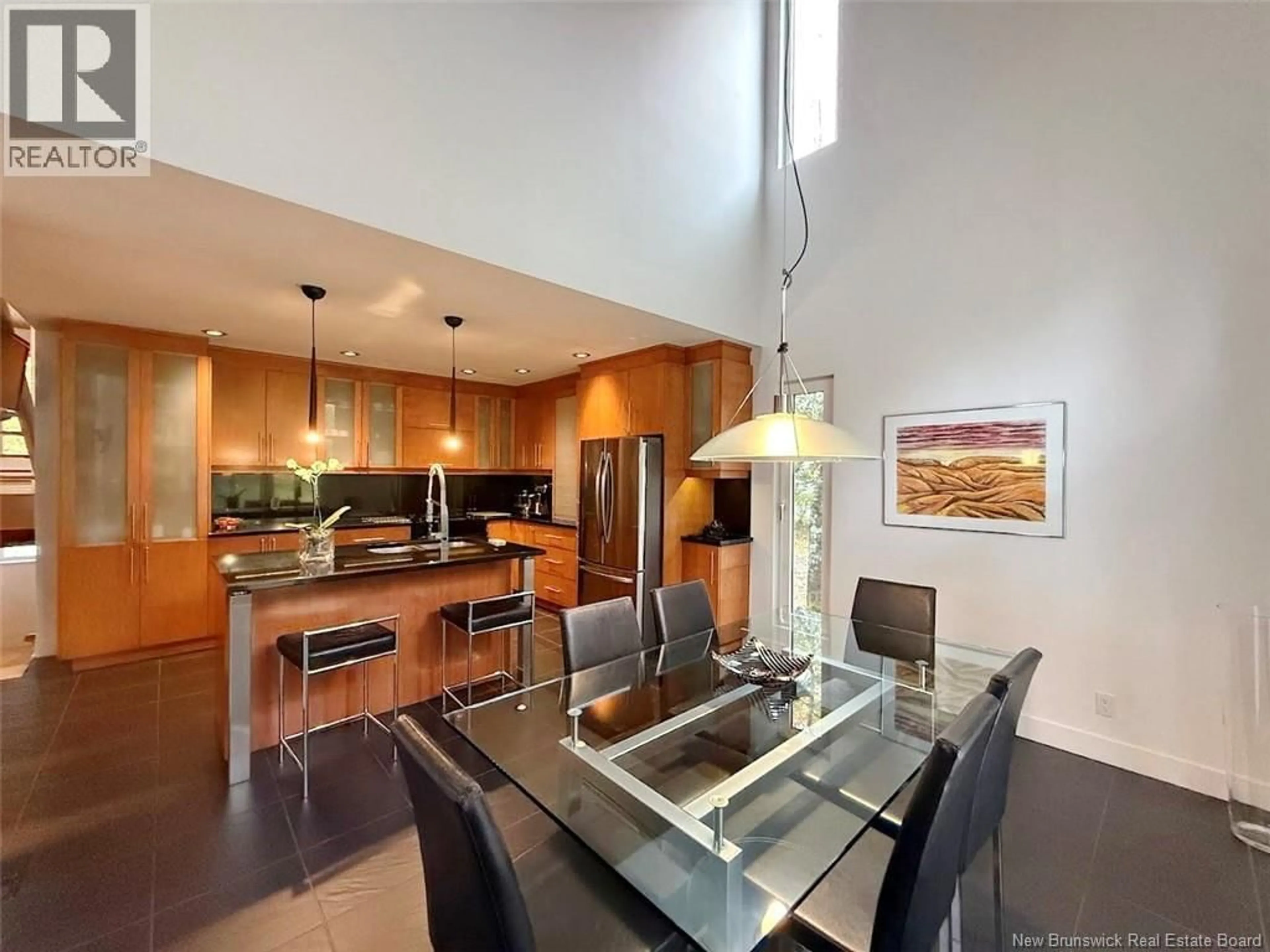 Open concept kitchen, ceramic/tile floor for 1361 PRINCIPALE STREET, Saint-Basile New Brunswick E7C1M2