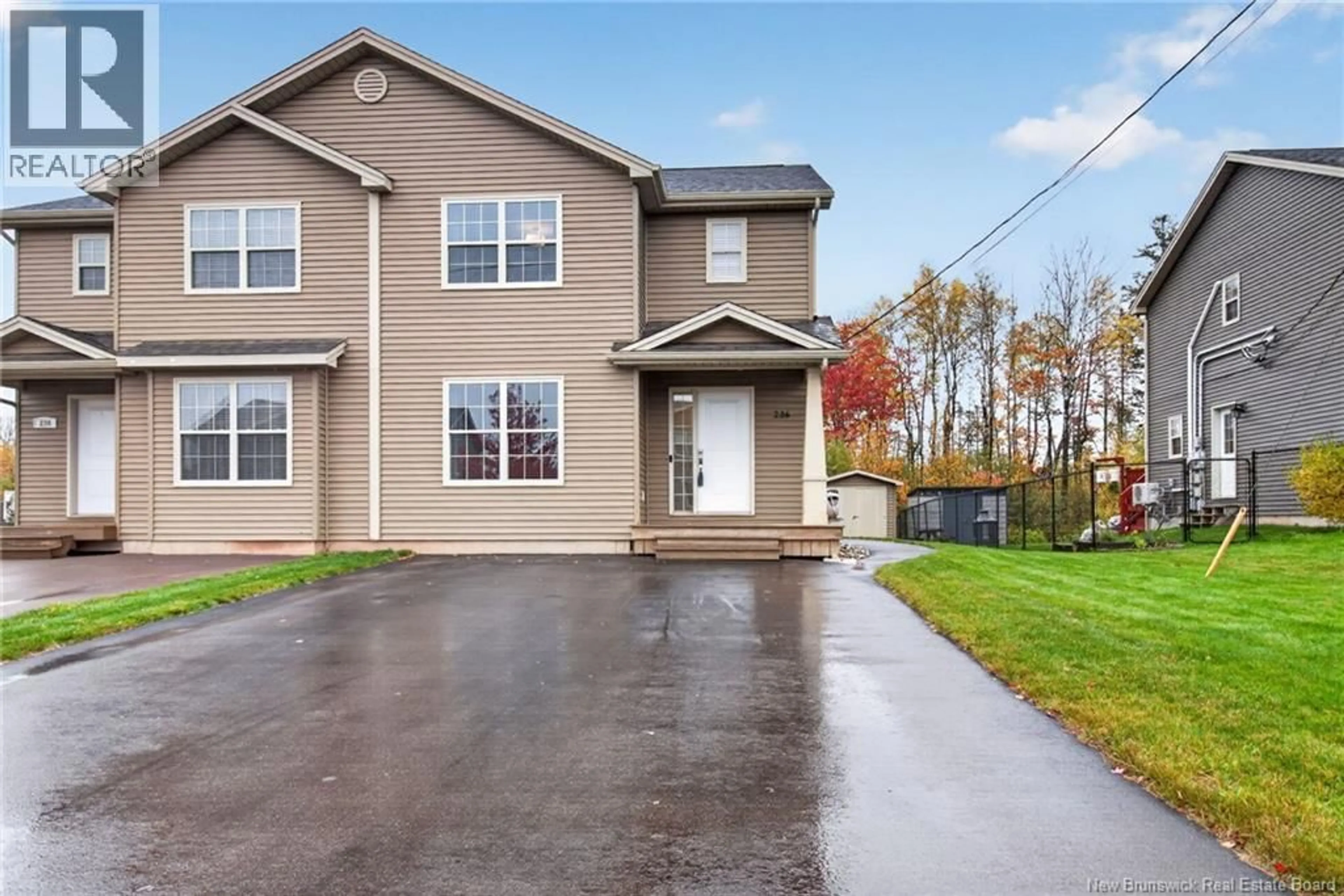 Home with vinyl exterior material, street for 236 ERINVALE DRIVE, Moncton New Brunswick E1A9S2