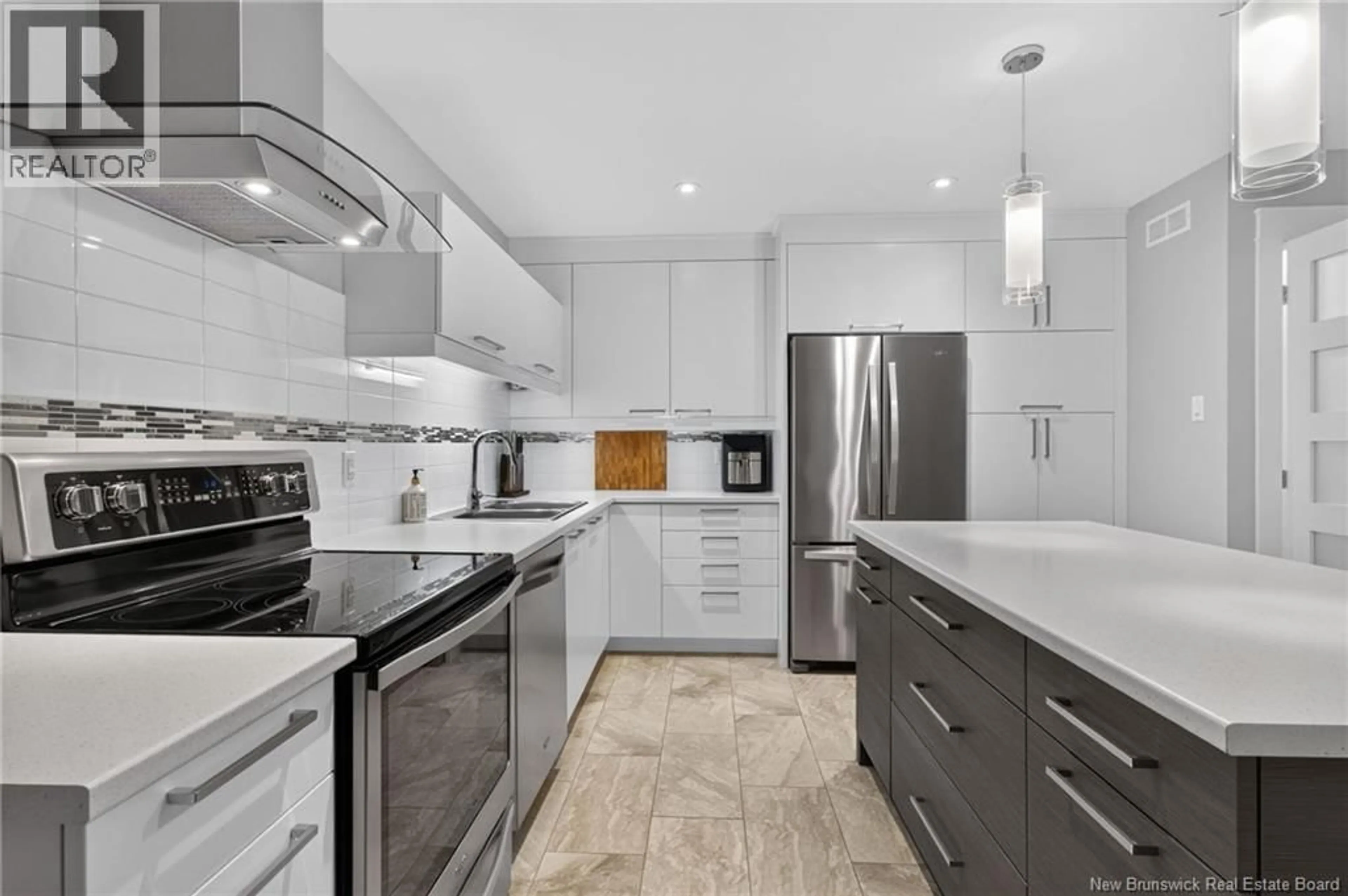 Contemporary kitchen, ceramic/tile floor for 236 ERINVALE DRIVE, Moncton New Brunswick E1A9S2
