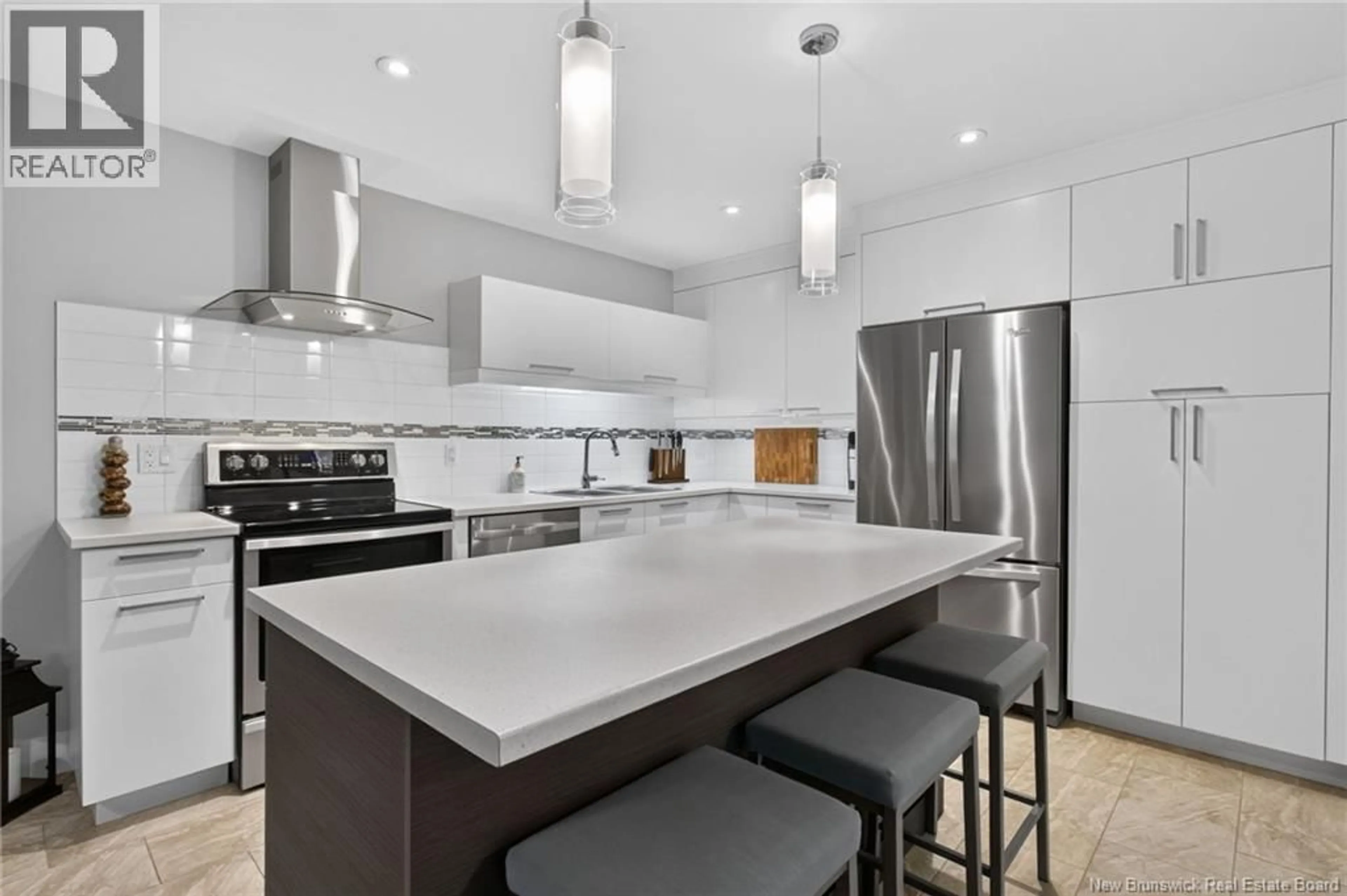 Contemporary kitchen, ceramic/tile floor for 236 ERINVALE DRIVE, Moncton New Brunswick E1A9S2