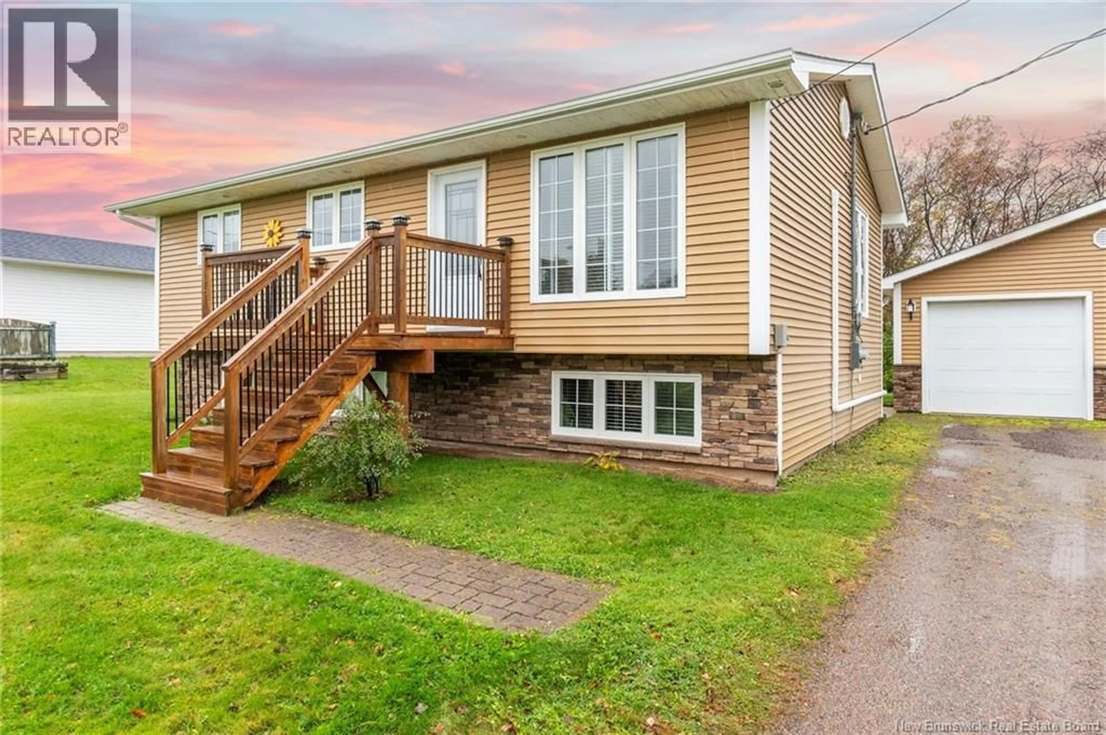 Home with vinyl exterior material, street for 20 MELANSON ROAD, Cap-Pelé New Brunswick E4N1X4