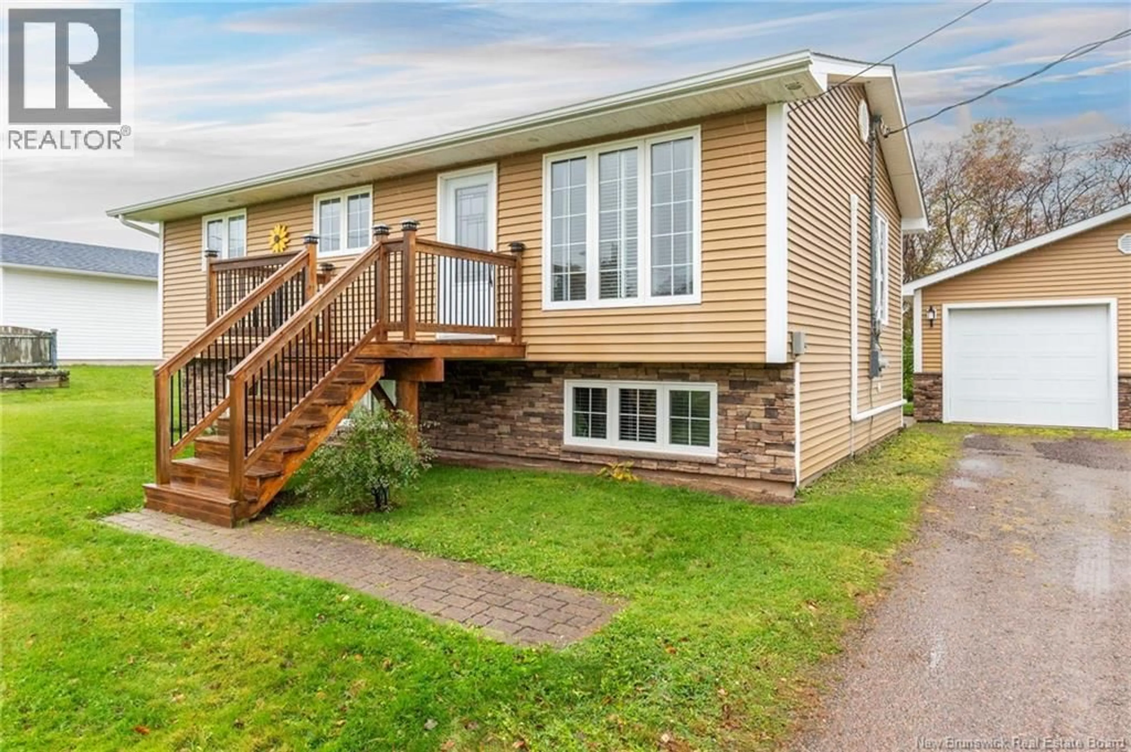 Home with vinyl exterior material, street for 20 MELANSON ROAD, Cap-Pelé New Brunswick E4N1X4