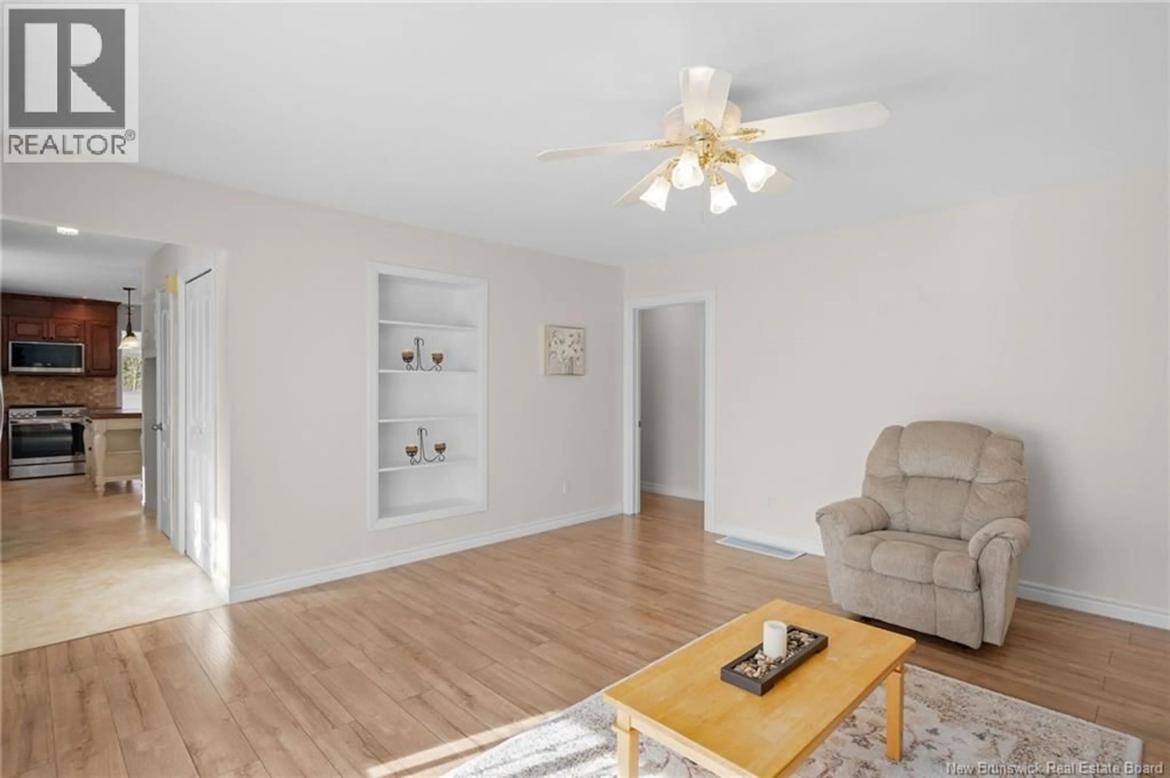 Living room with furniture, wood/laminate floor for 2069 ROUTE 112, Upper Coverdale New Brunswick E1J1Z5
