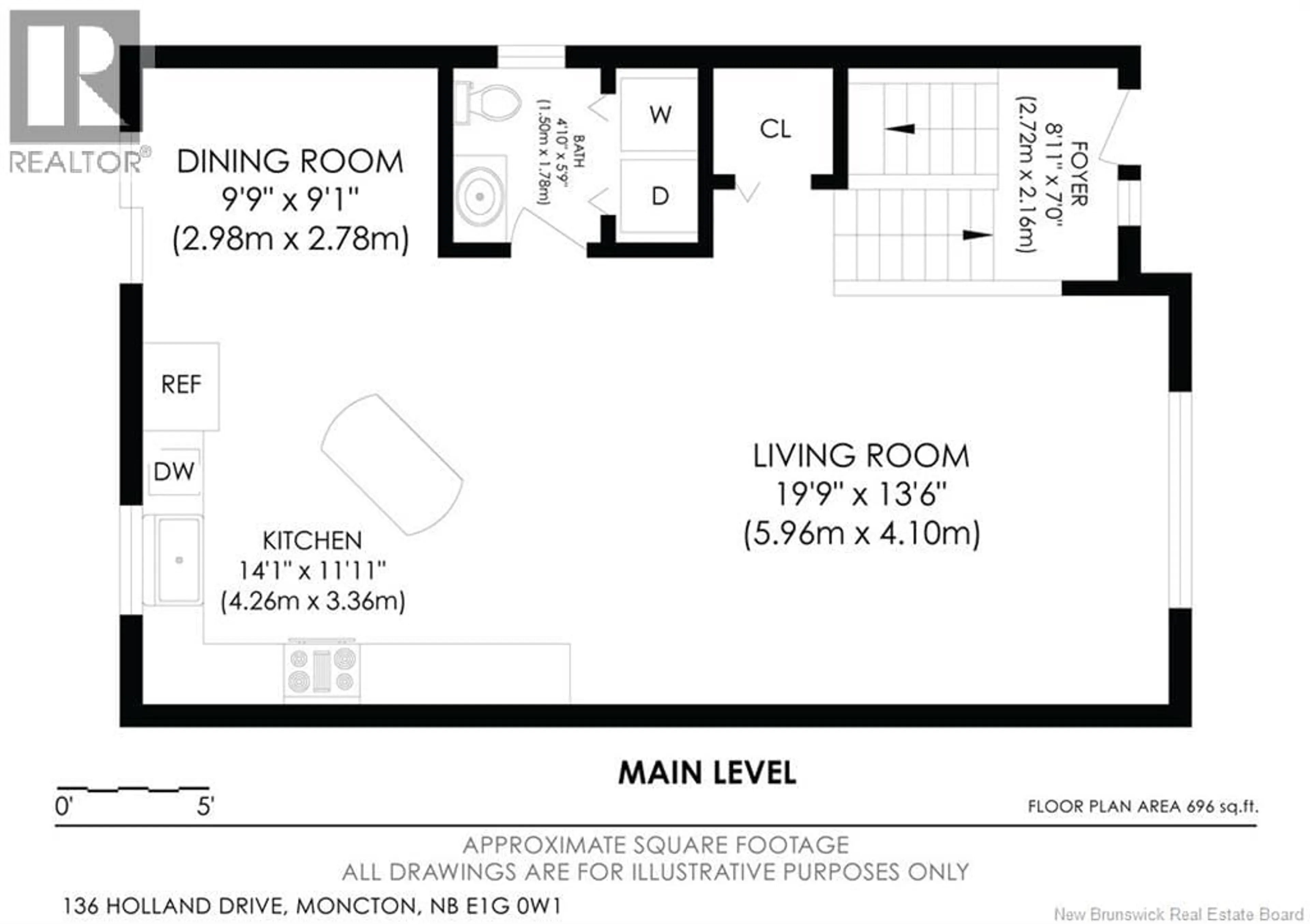 Floor plan for 136 HOLLAND DRIVE, Moncton New Brunswick E1G0W1