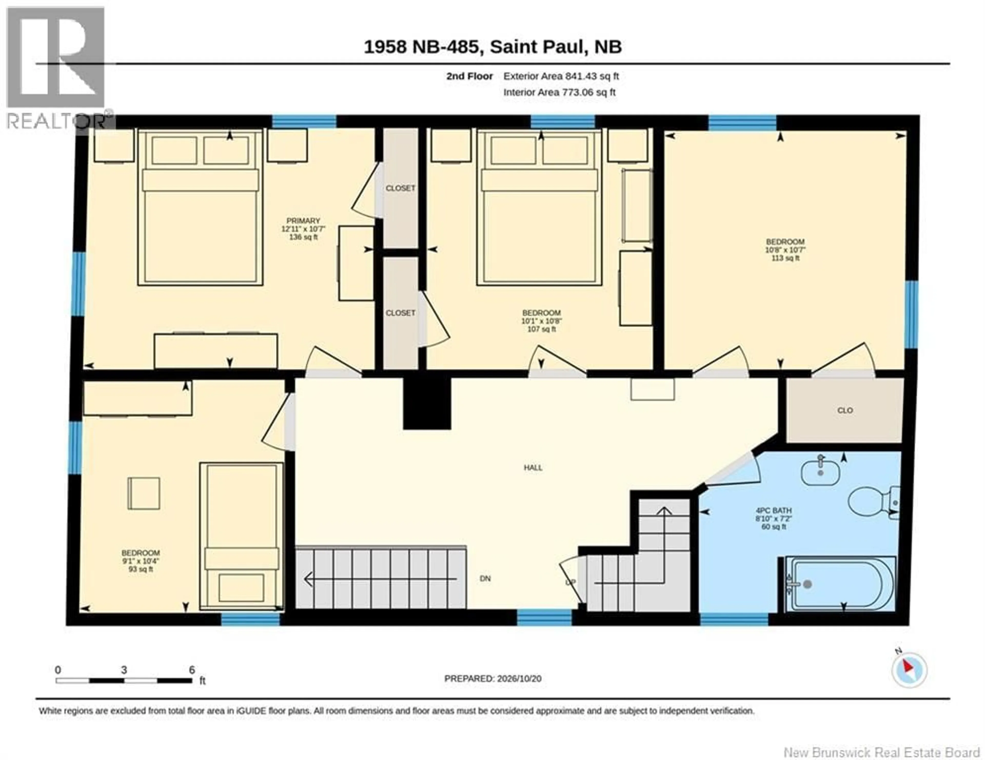 Floor plan for 1958 RTE 485, Saint-Paul New Brunswick E4T3M8