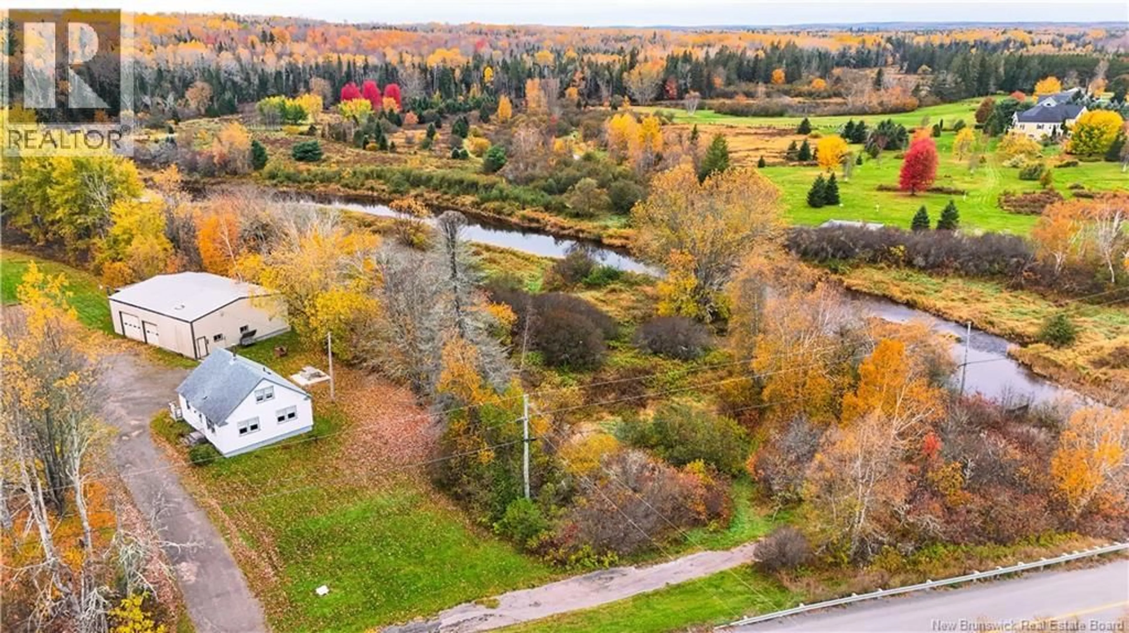 A pic from outside/outdoor area/front of a property/back of a property/a pic from drone, water/lake/river/ocean view for 5270 ROUTE 895, Colpitts Settlement New Brunswick E4J1M5