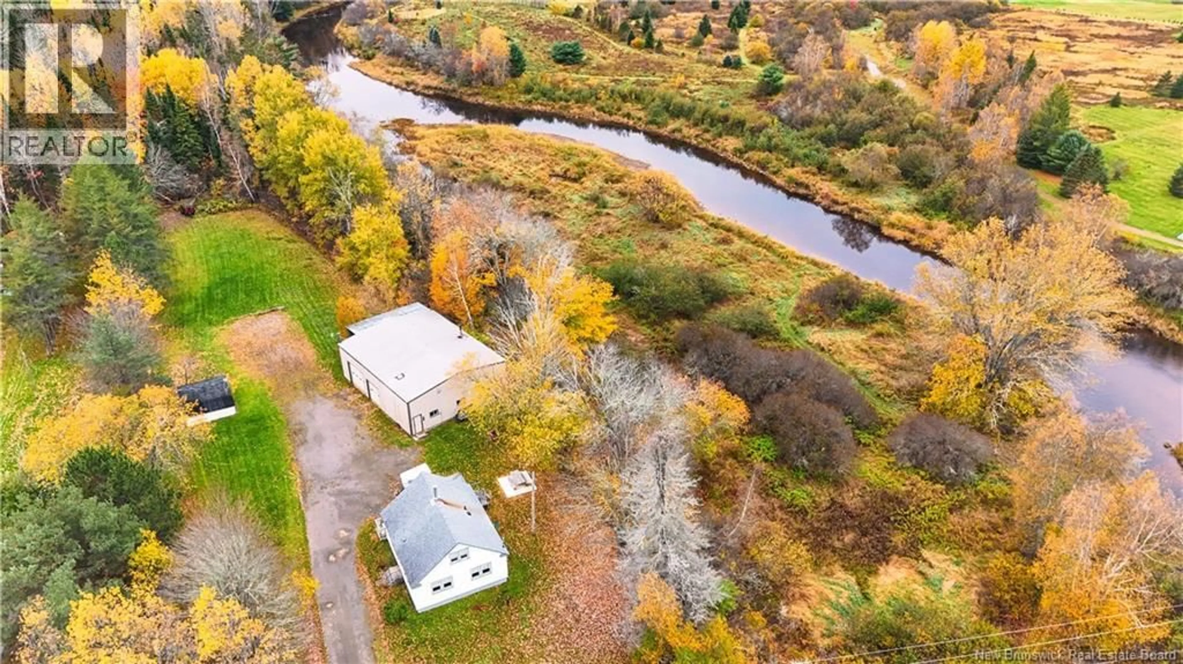 A pic from outside/outdoor area/front of a property/back of a property/a pic from drone, water/lake/river/ocean view for 5270 ROUTE 895, Colpitts Settlement New Brunswick E4J1M5