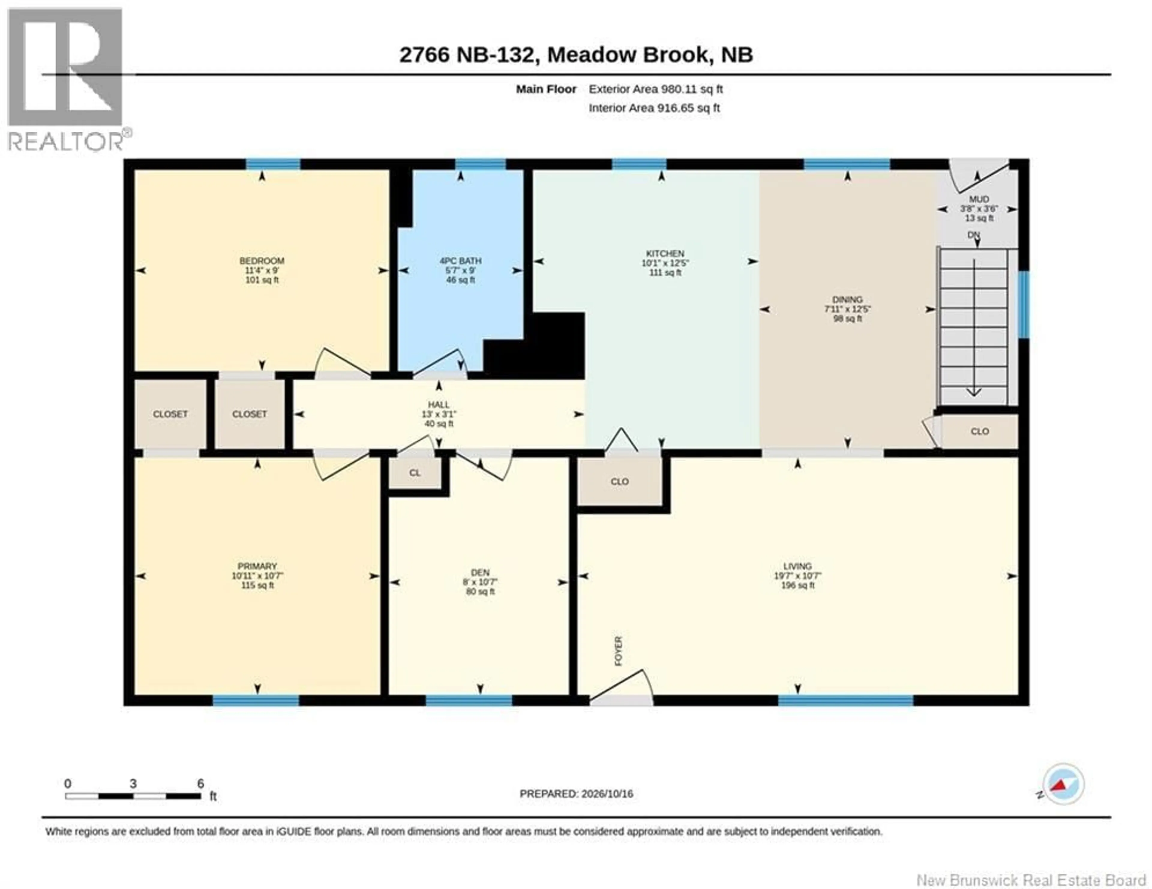 Floor plan for 2766 ROUTE 132, Scoudouc New Brunswick E4P1B7
