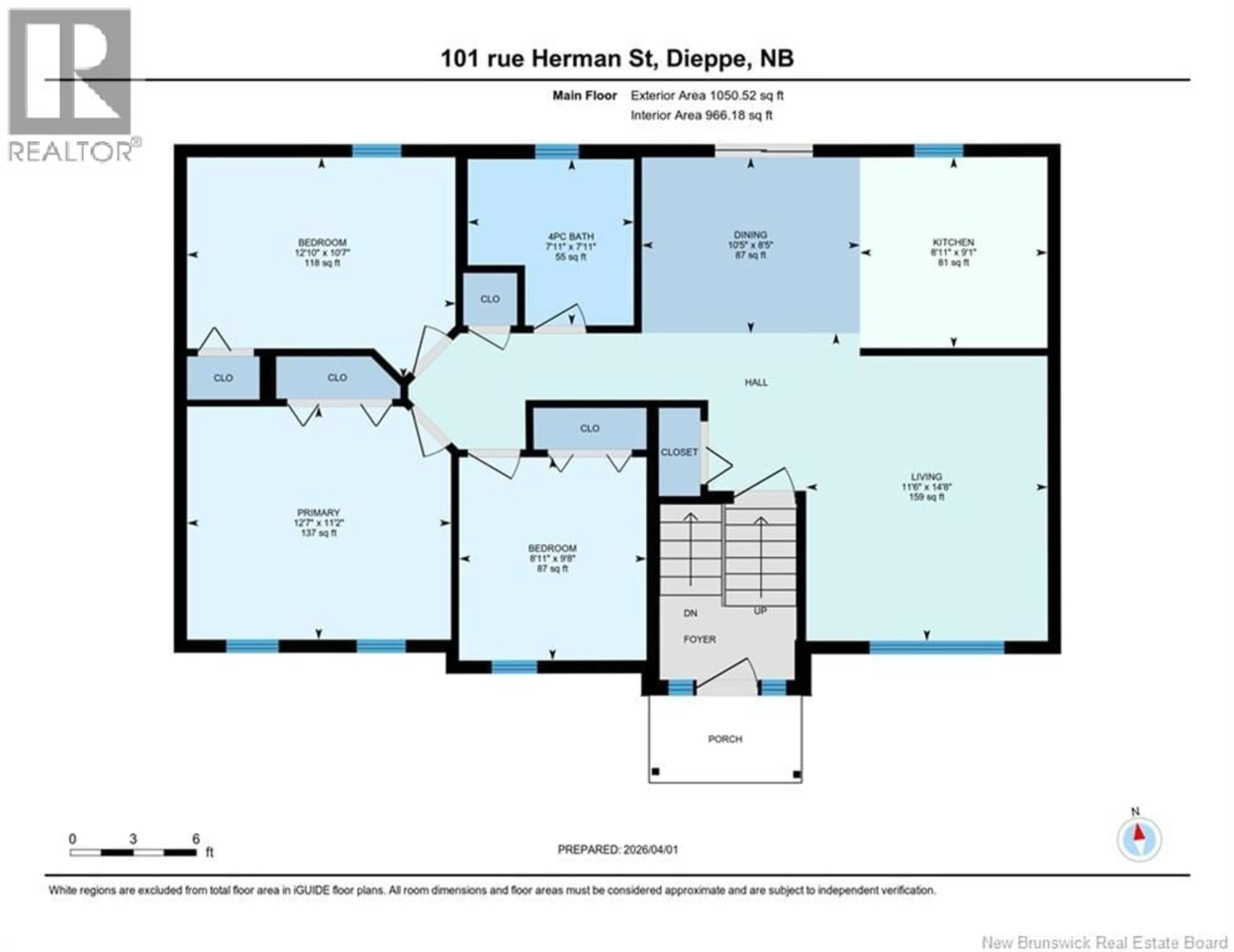 Floor plan for 101 HERMAN STREET, Dieppe New Brunswick E1A0L4
