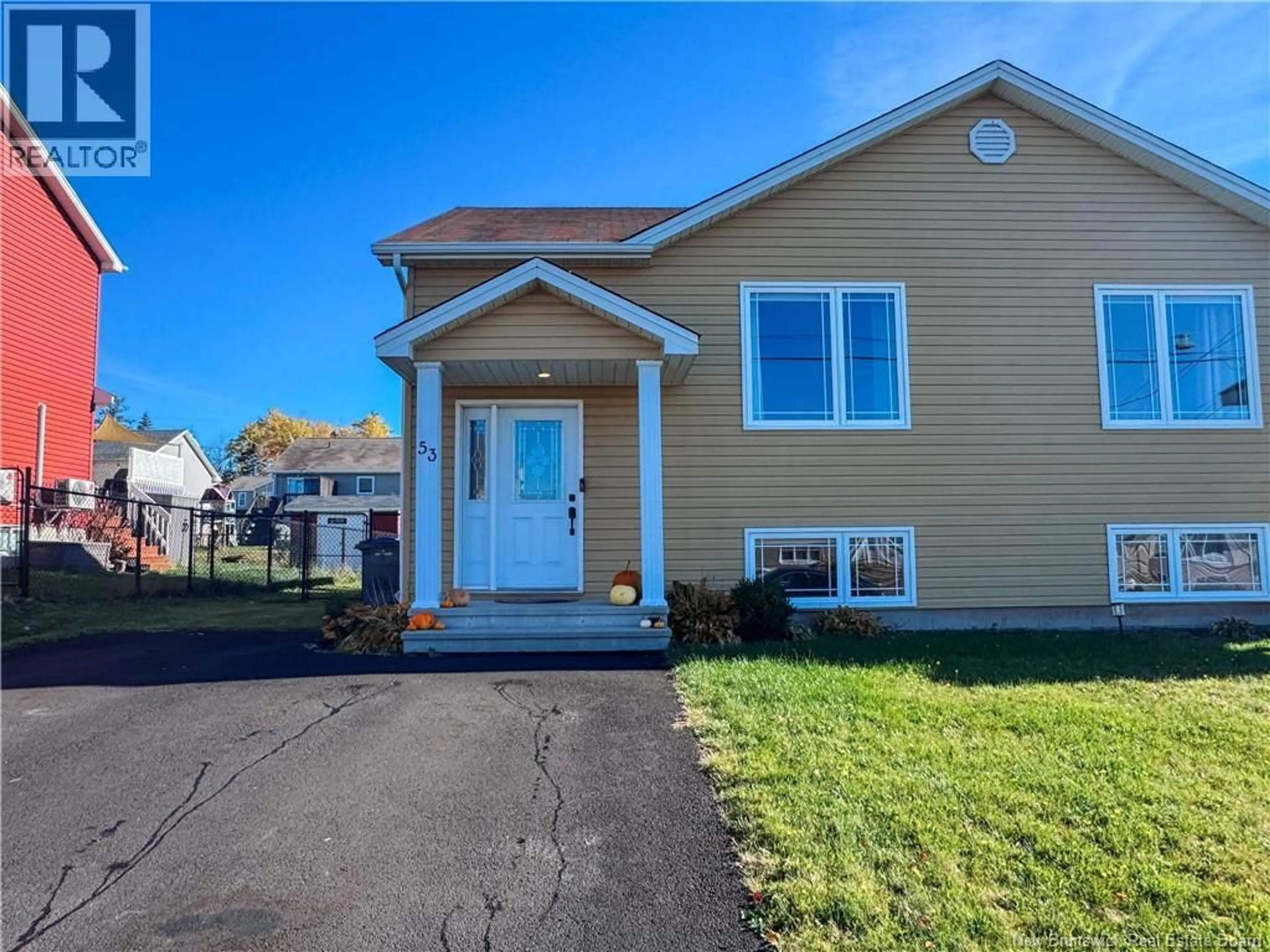 Home with vinyl exterior material, street for 53 TANYA CRESCENT, Moncton New Brunswick E1E4V3