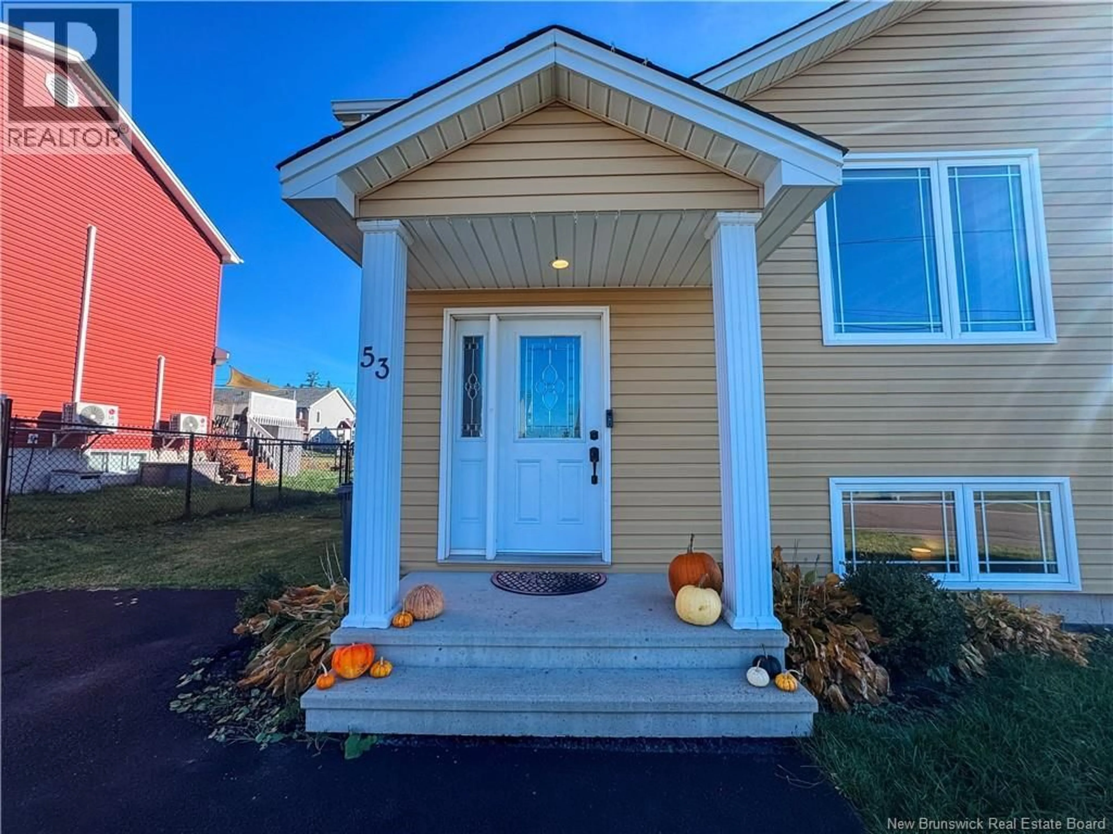 Home with vinyl exterior material, street for 53 TANYA CRESCENT, Moncton New Brunswick E1E4V3