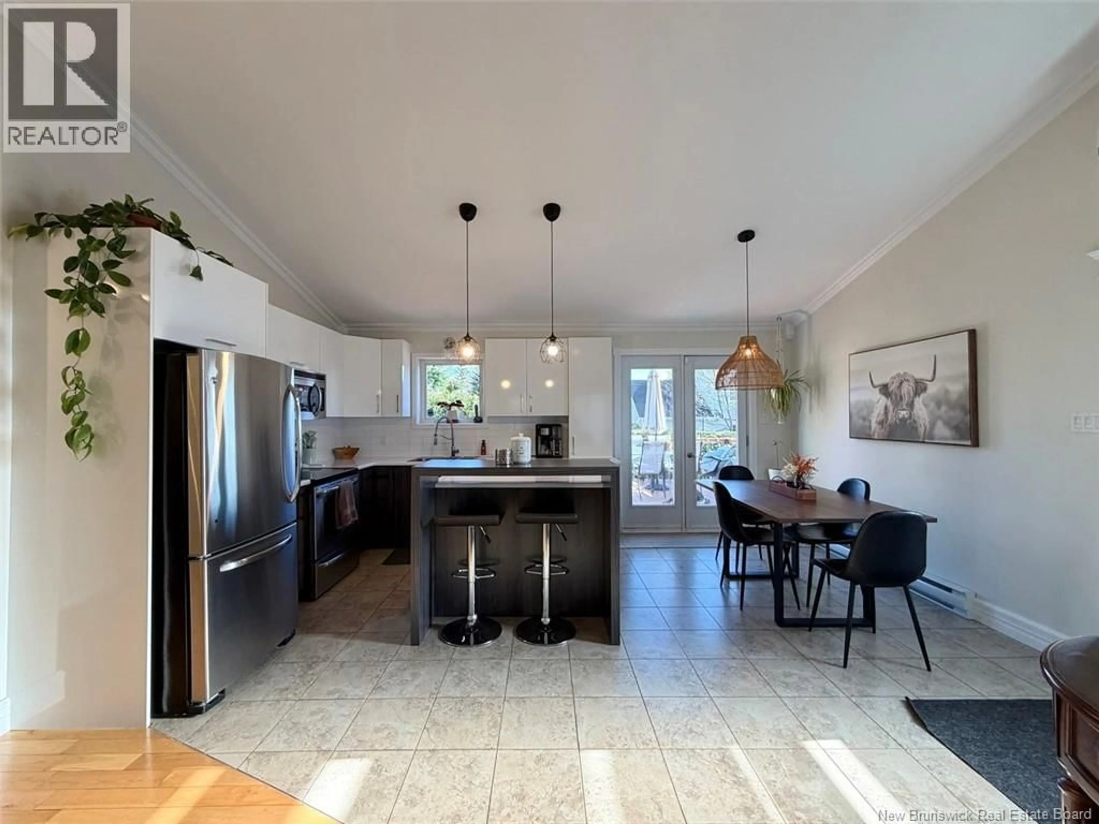 Open concept kitchen, ceramic/tile floor for 97 OLIVIER BOUCHER ROAD, Edmundston New Brunswick E3V4X1
