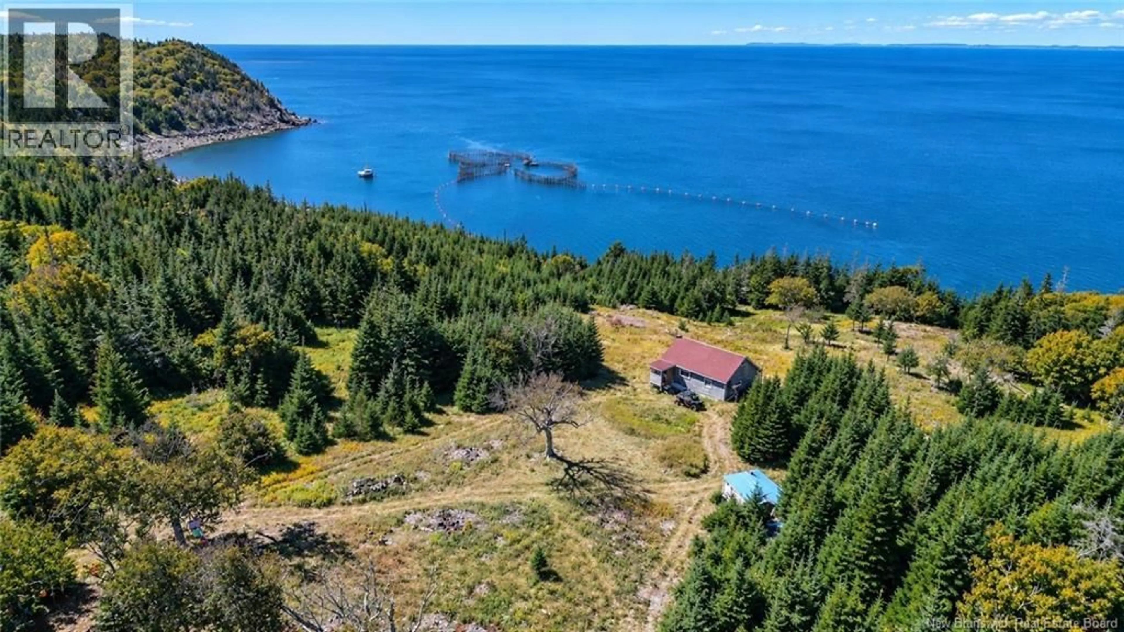 A pic from outside/outdoor area/front of a property/back of a property/a pic from drone, water/lake/river/ocean view for ROUTE 776, Grand Manan New Brunswick E5G3H8