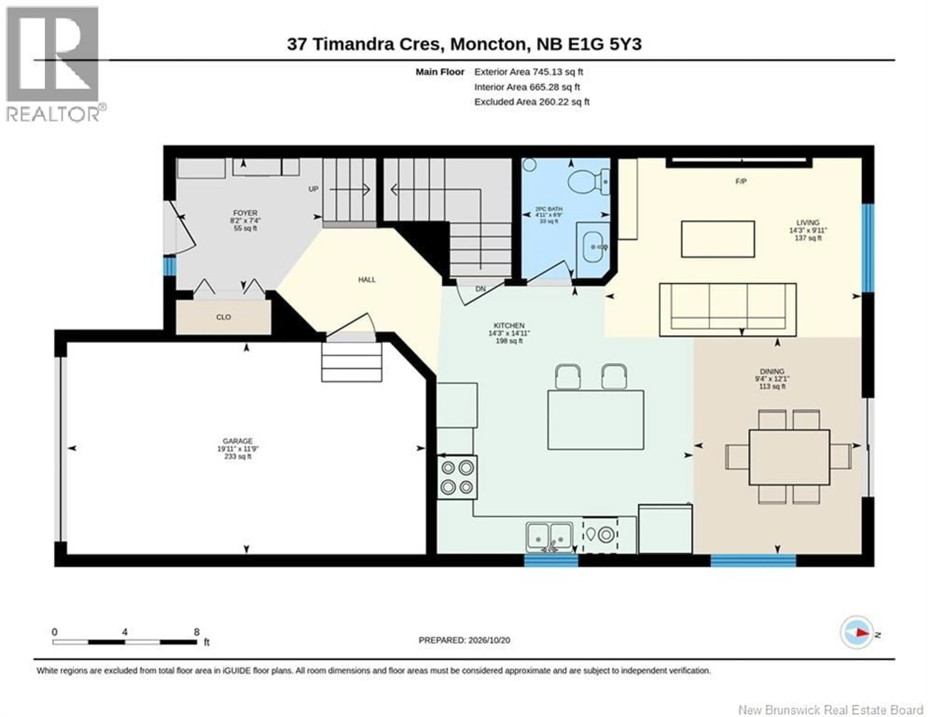 Floor plan for 37 TIMANDRA CRESCENT, Moncton New Brunswick E1G5Y3