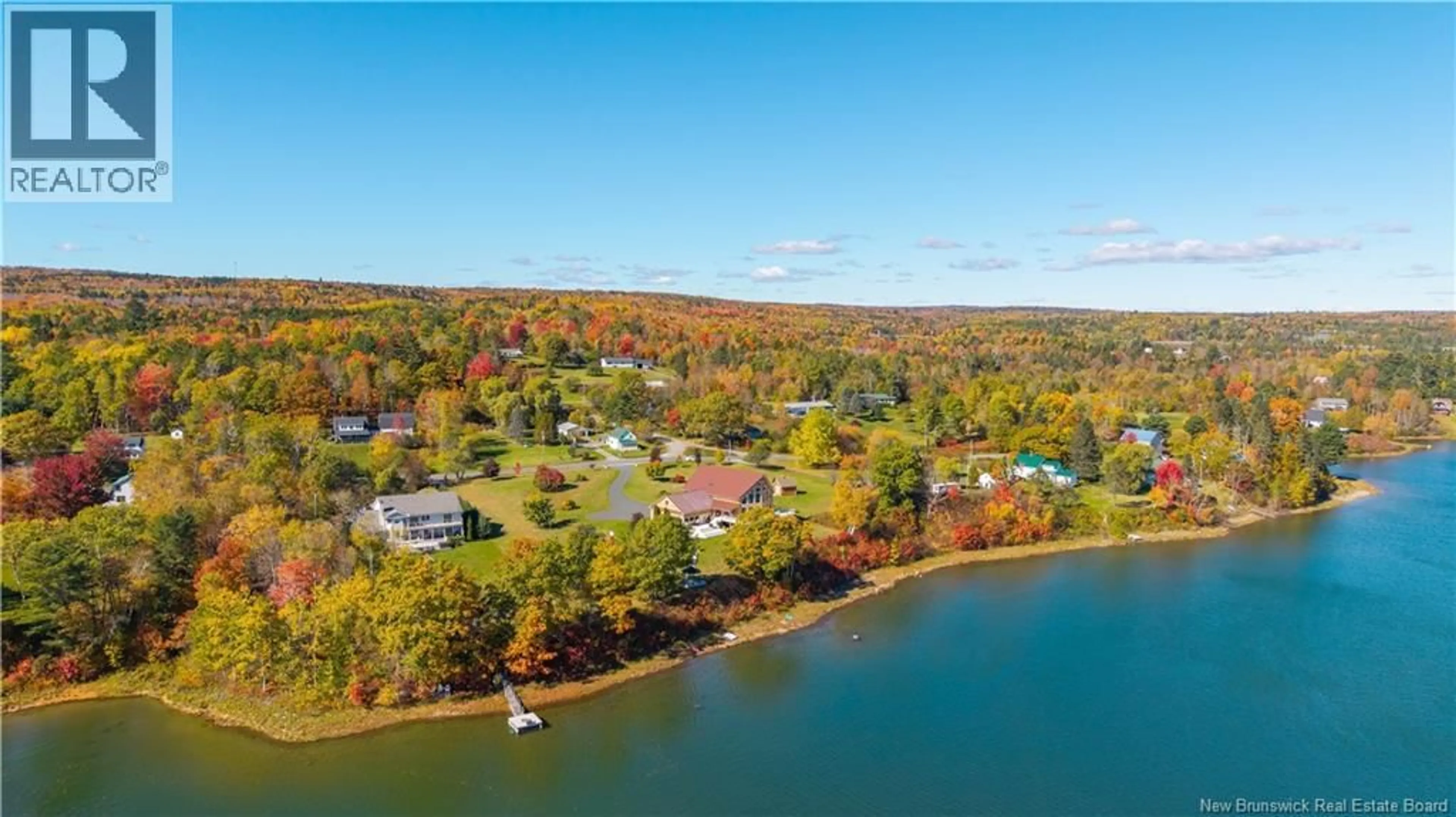 A pic from outside/outdoor area/front of a property/back of a property/a pic from drone, water/lake/river/ocean view for 2207 ROUTE 755, Oak Bay New Brunswick E3L4C8
