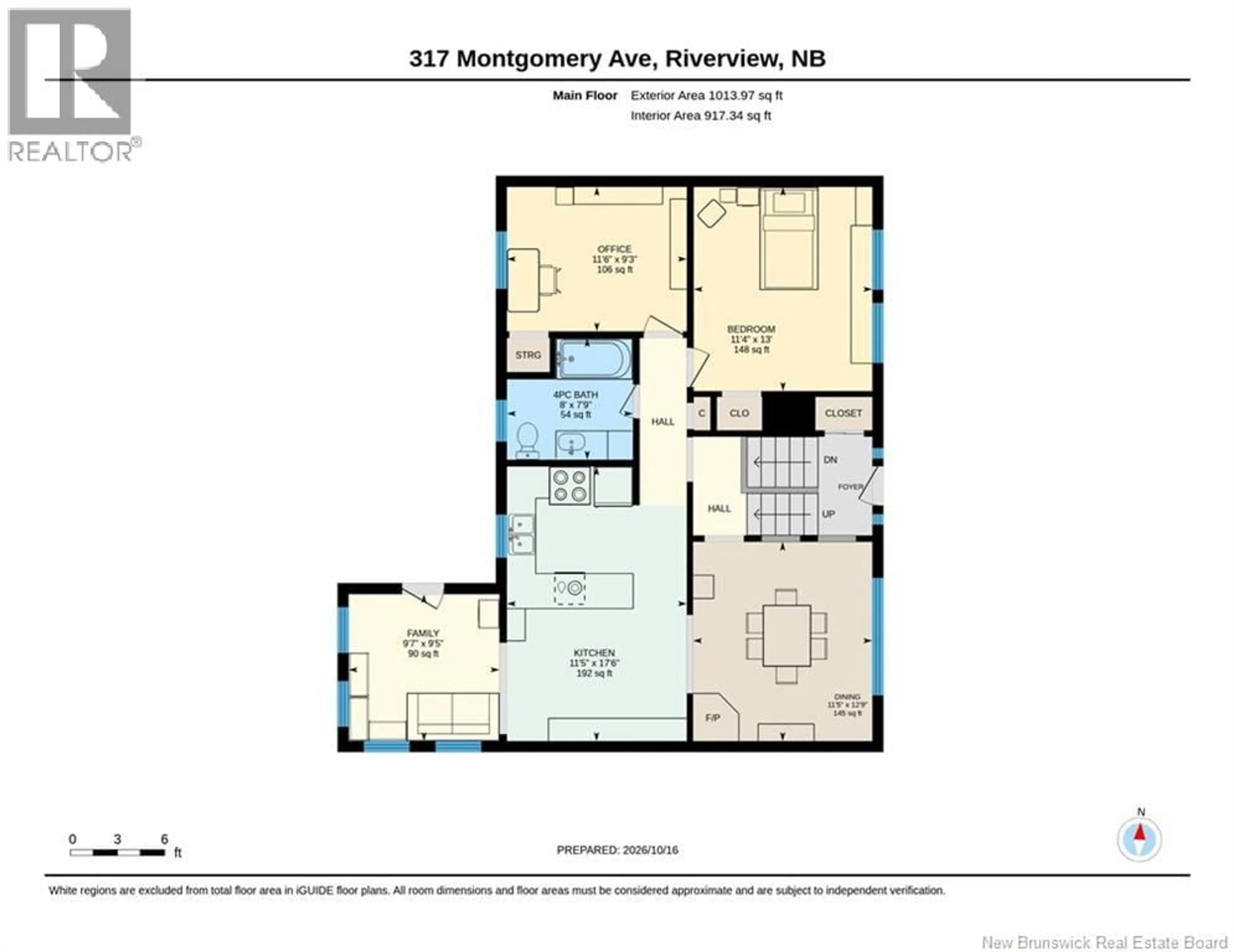 Floor plan for 317 MONTGOMERY AVENUE, Riverview New Brunswick E1B1Z5