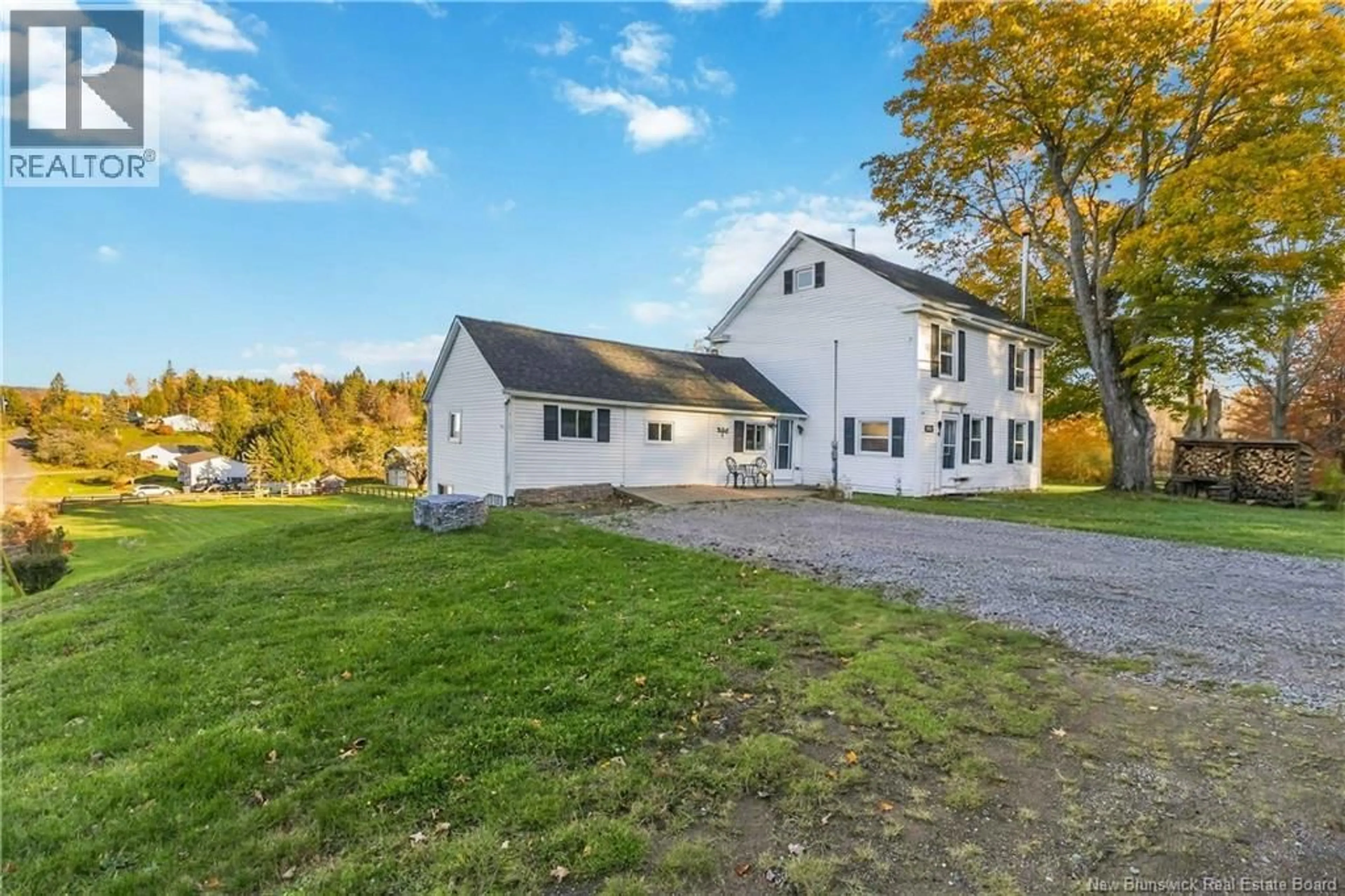 A pic from outside/outdoor area/front of a property/back of a property/a pic from drone, unknown for 3123 RTE 114, Edgetts Landing New Brunswick E4H2E7