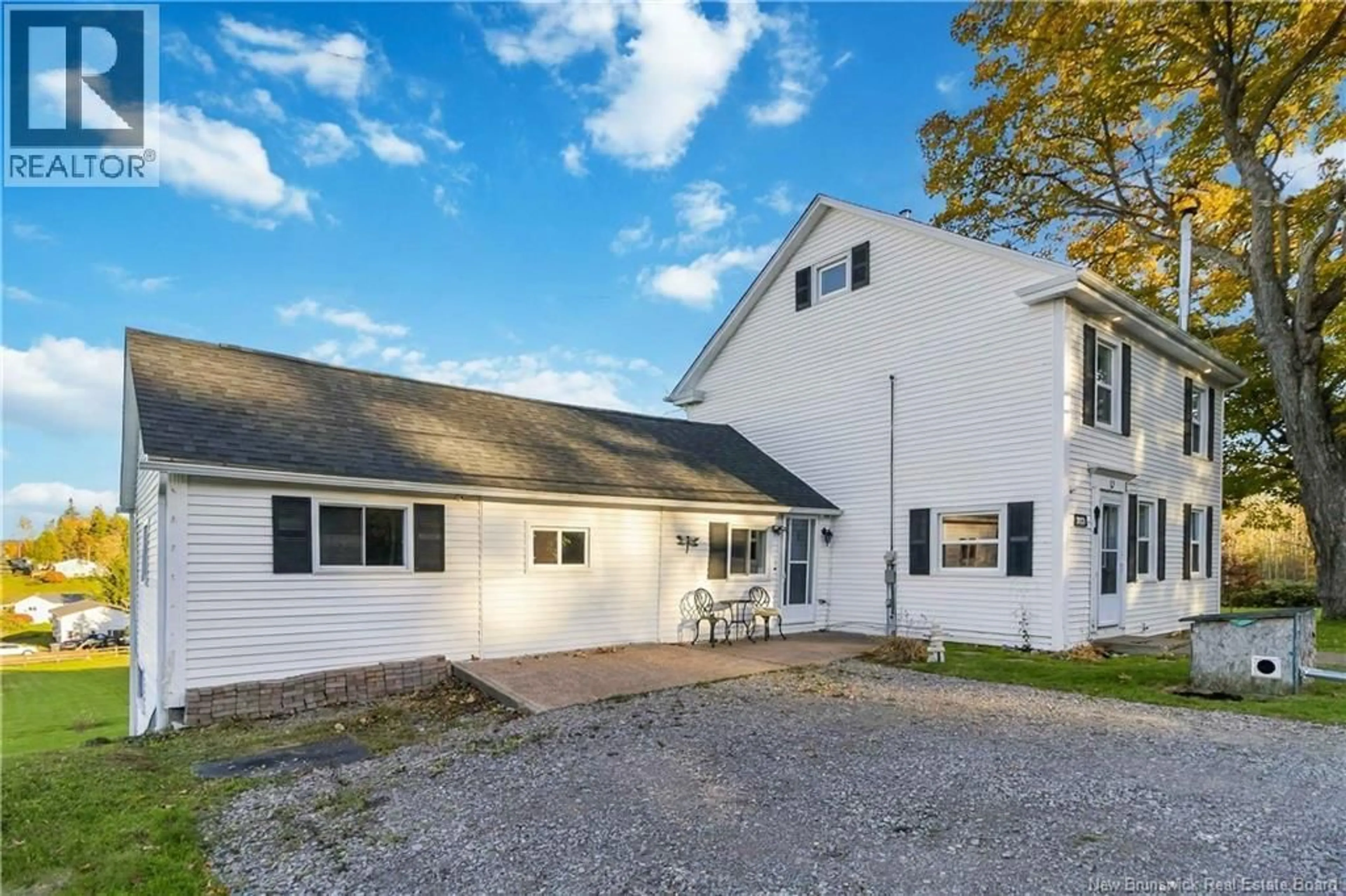 A pic from outside/outdoor area/front of a property/back of a property/a pic from drone, building for 3123 RTE 114, Edgetts Landing New Brunswick E4H2E7