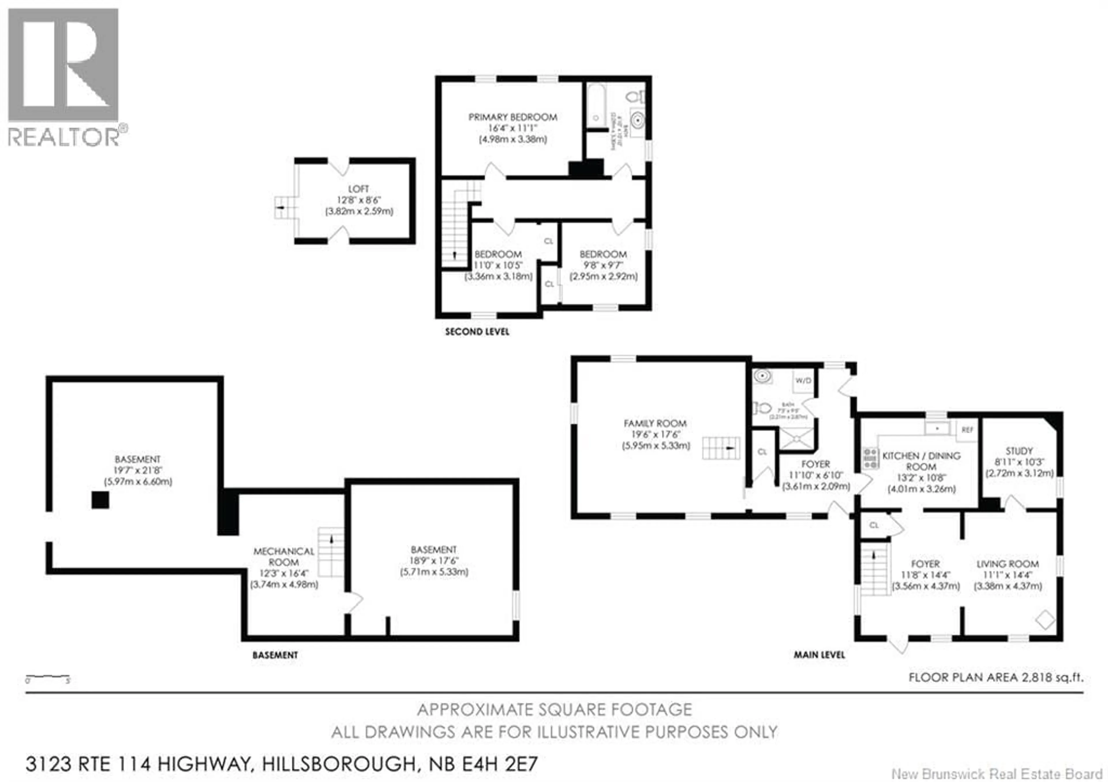 Floor plan for 3123 RTE 114, Edgetts Landing New Brunswick E4H2E7