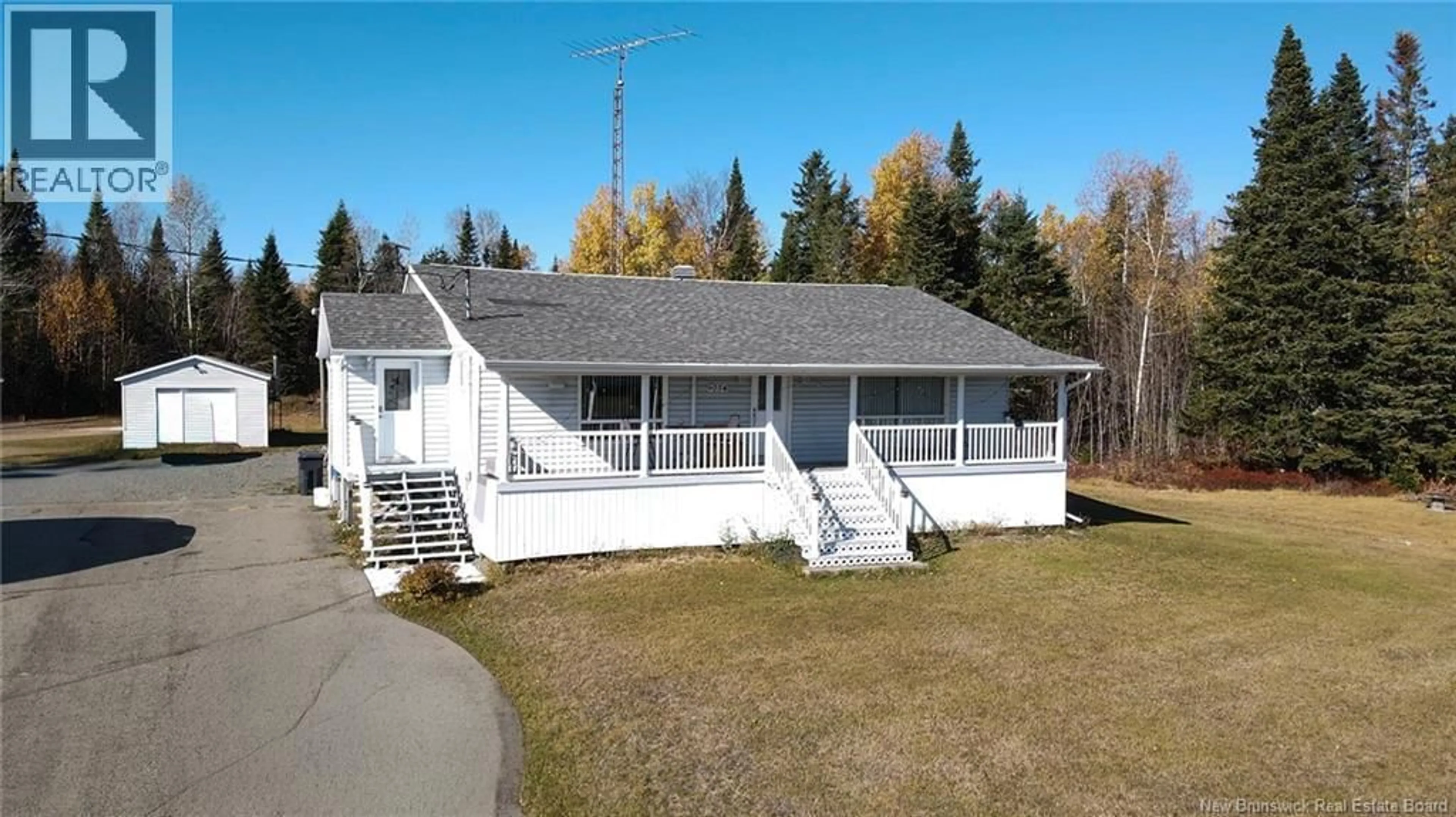 A pic from outside/outdoor area/front of a property/back of a property/a pic from drone, street for 9054 ROUTE 17, Whites Brook New Brunswick E8B1Z6