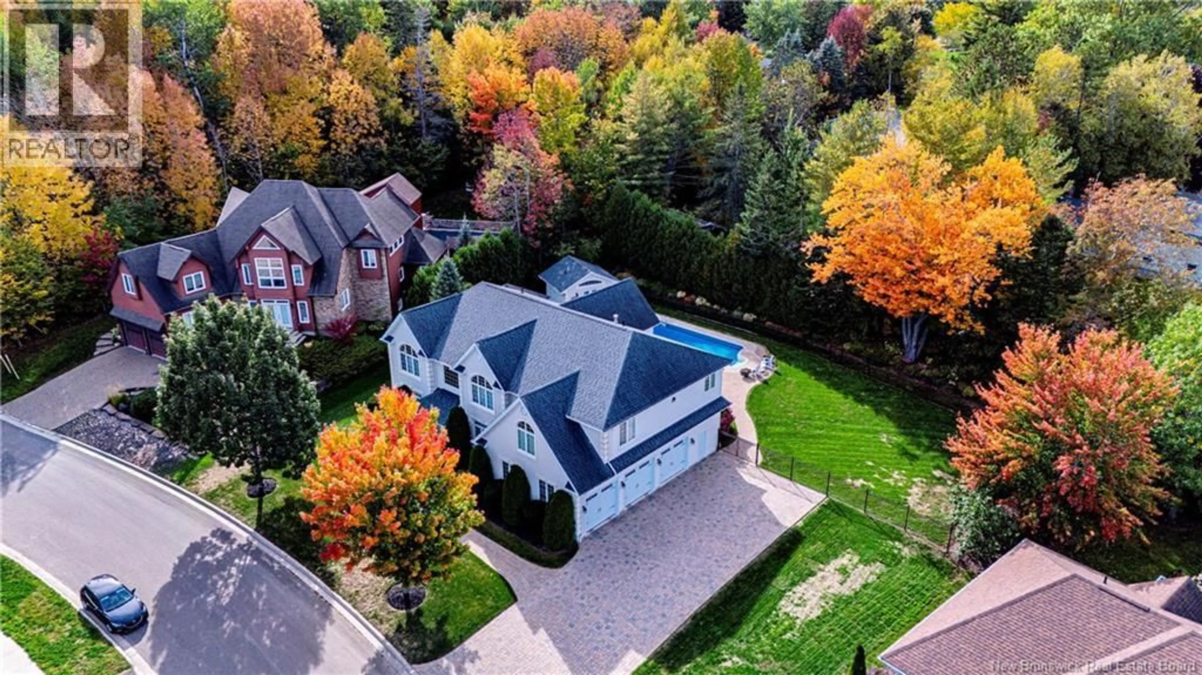 A pic from outside/outdoor area/front of a property/back of a property/a pic from drone, street for 190 MARLBOROUGH DRIVE, Fredericton New Brunswick E3B0B2