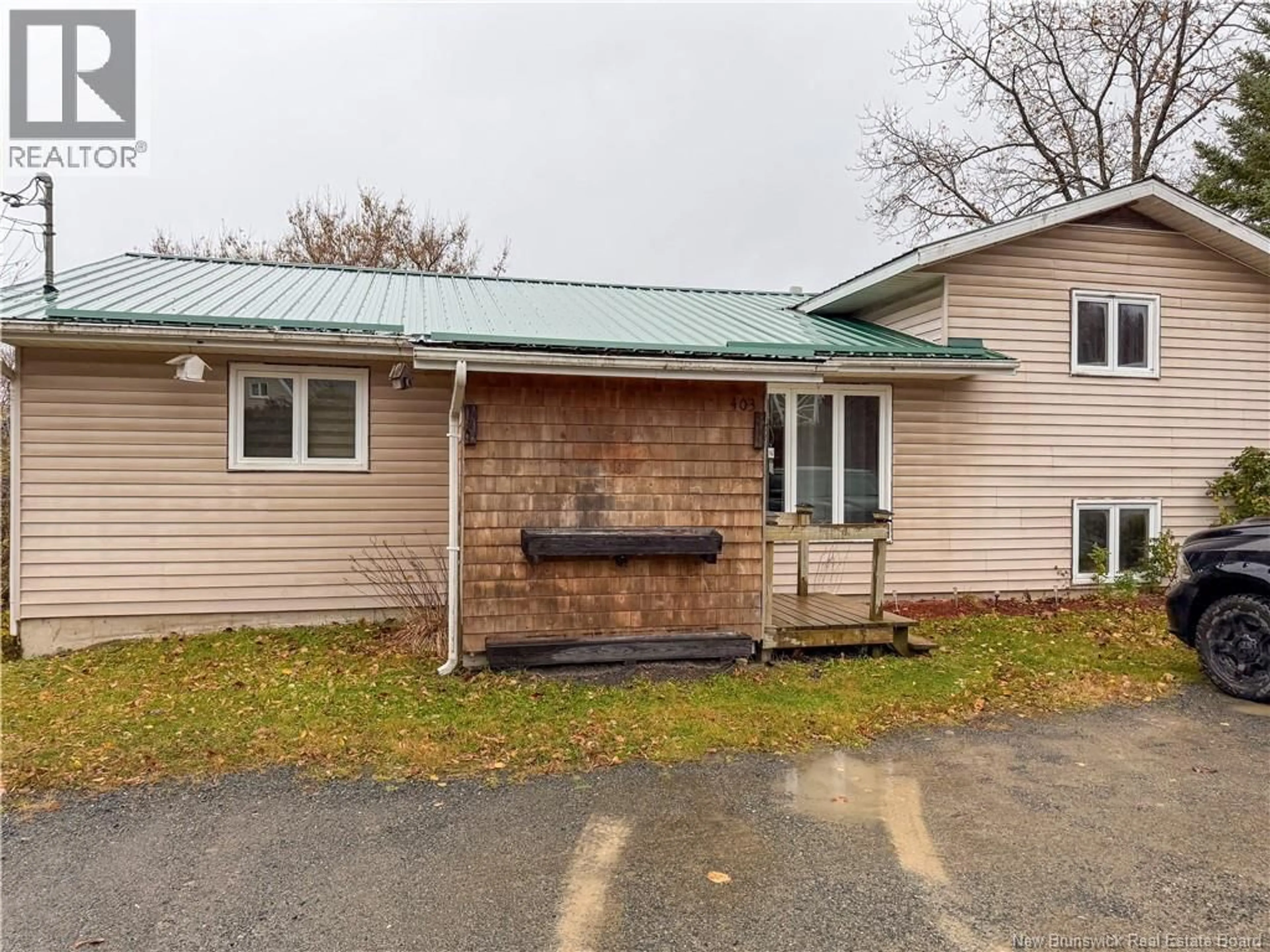 A pic from outside/outdoor area/front of a property/back of a property/a pic from drone, building for 403 TOBIQUE STREET, Plaster Rock New Brunswick E7G4A1