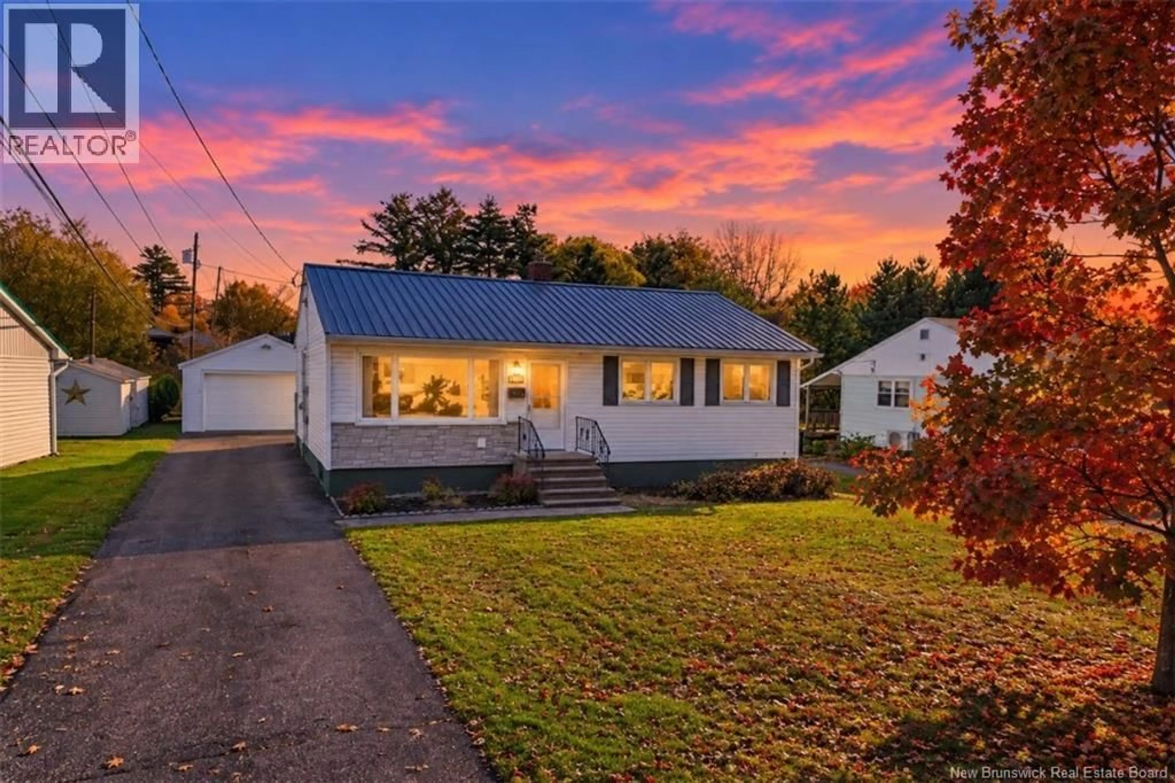 Home with vinyl exterior material, street for 108 CHERRY AVENUE, Fredericton New Brunswick E3A1Z2