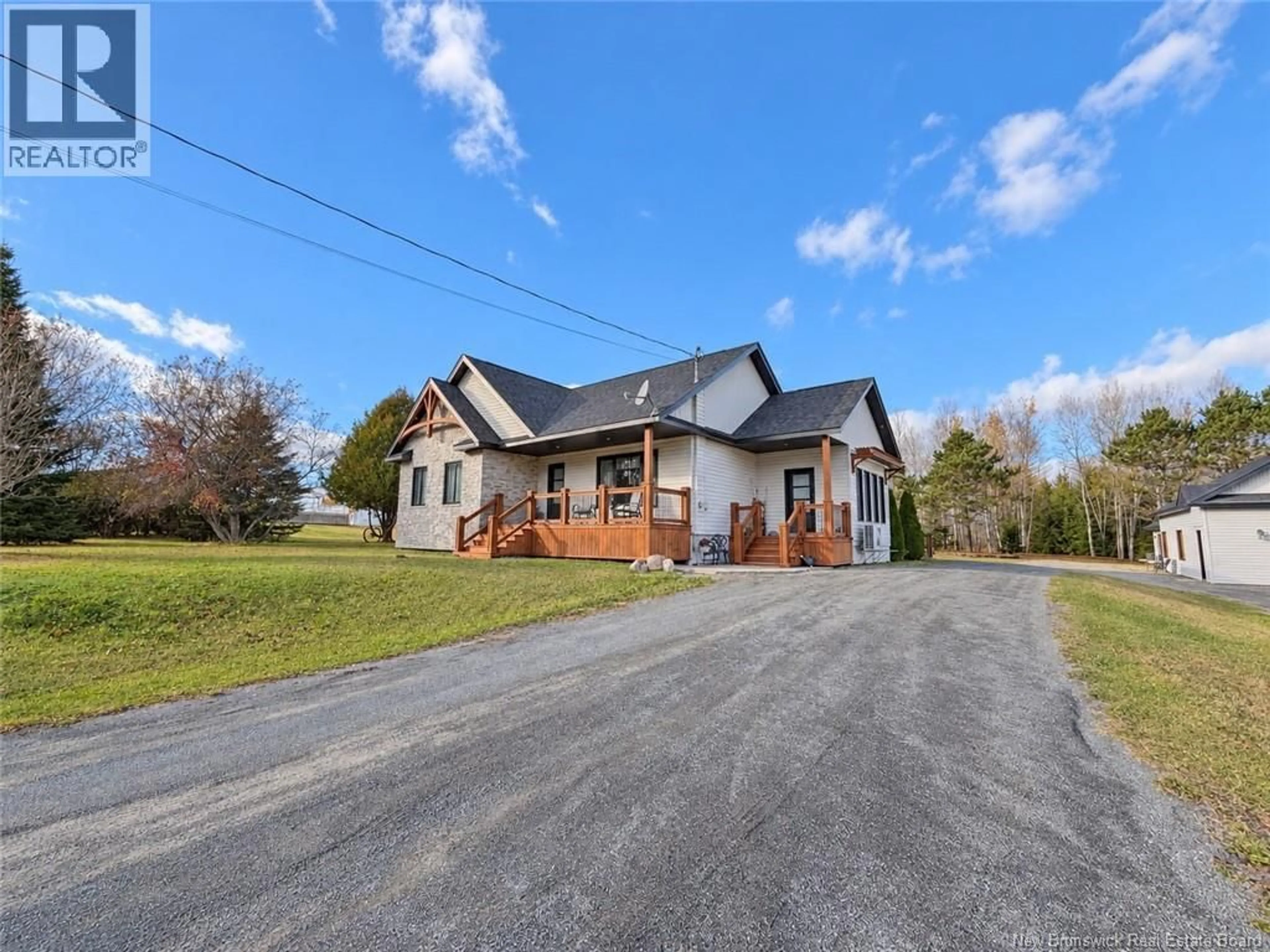 A pic from outside/outdoor area/front of a property/back of a property/a pic from drone, street for 418 ROUTE 180, Saint-Quentin New Brunswick E8A2K4