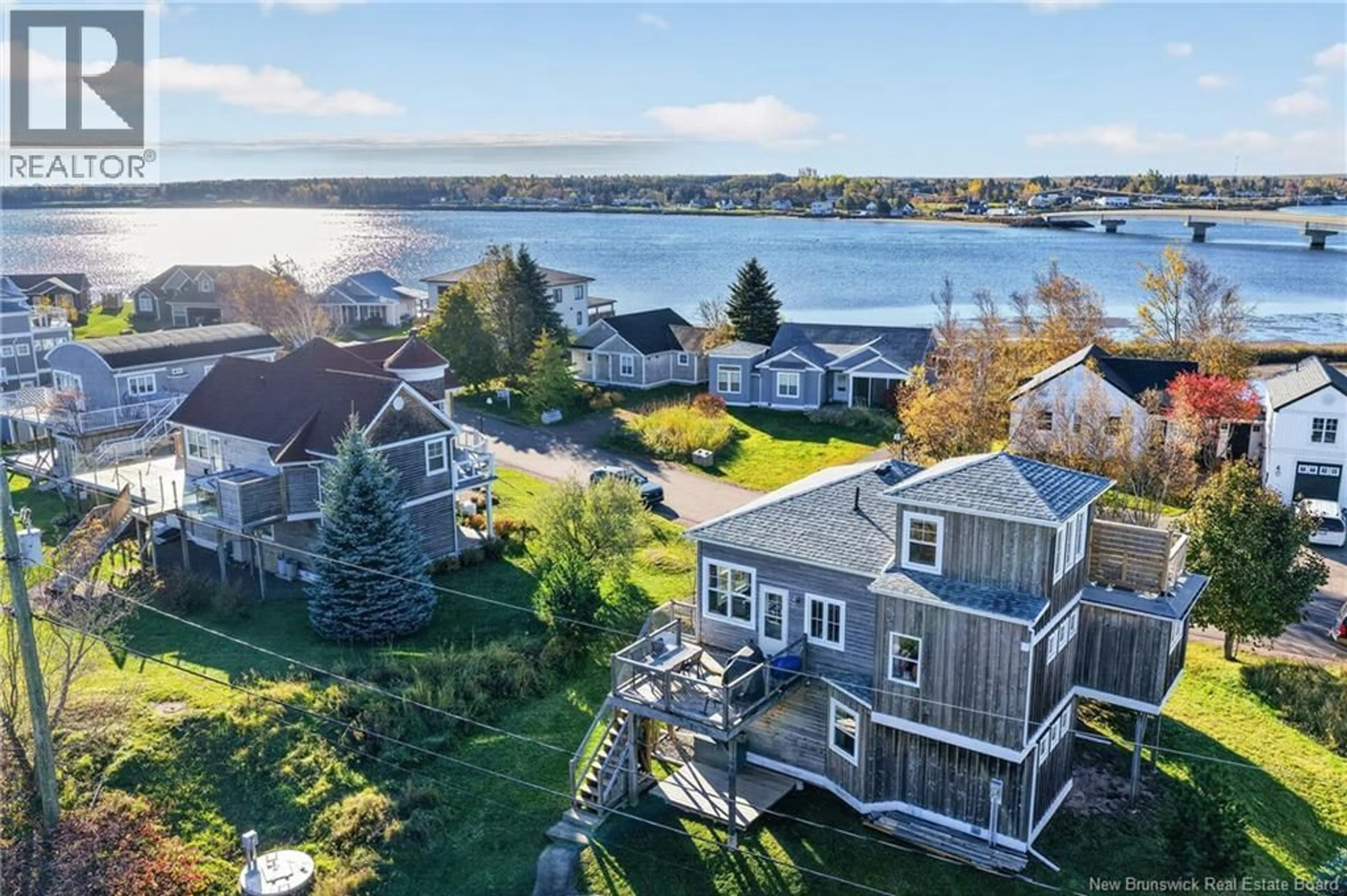 A pic from outside/outdoor area/front of a property/back of a property/a pic from drone, water/lake/river/ocean view for 43 ACADIE ROAD, Cocagne New Brunswick E4R5Y6