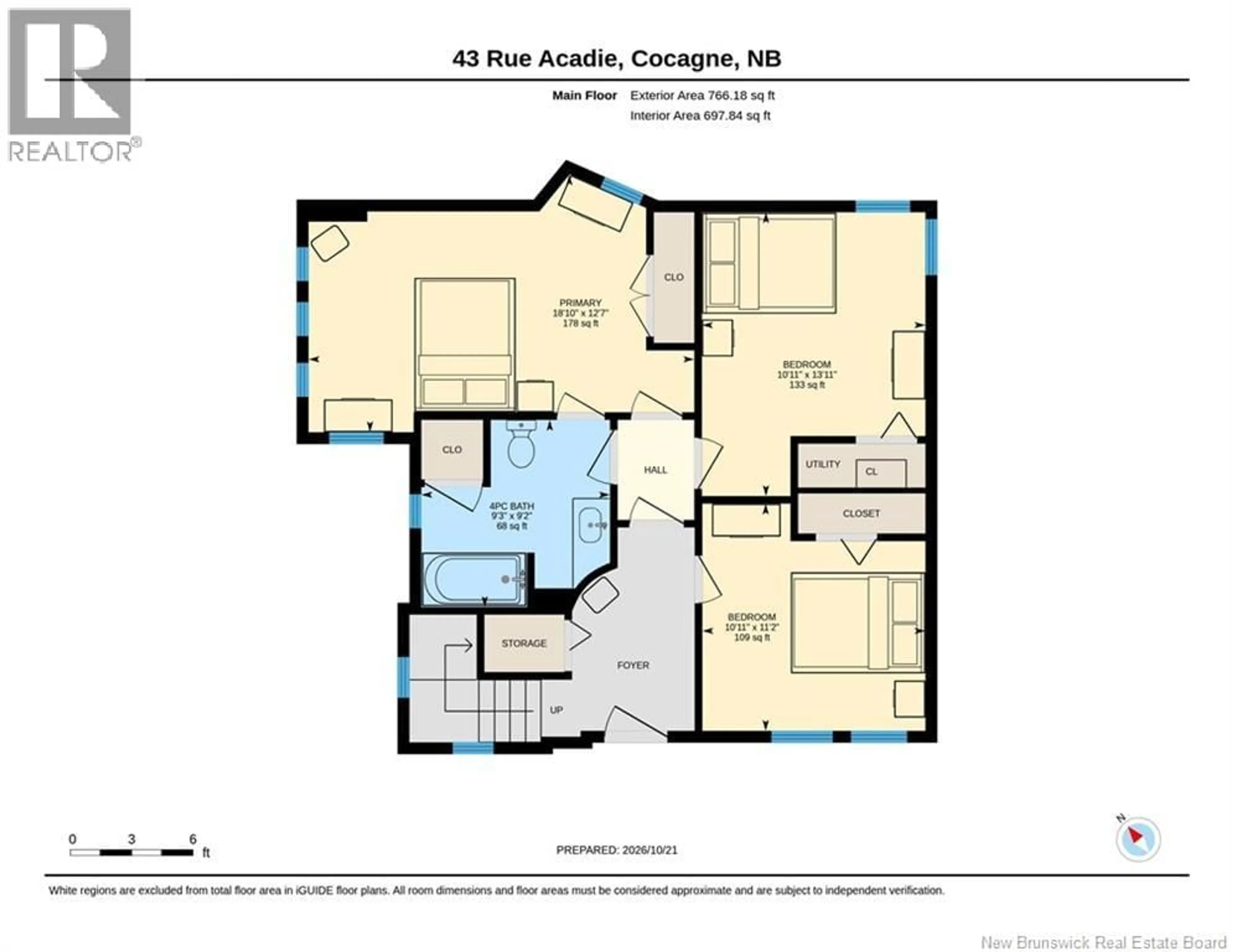 Floor plan for 43 ACADIE ROAD, Cocagne New Brunswick E4R5Y6