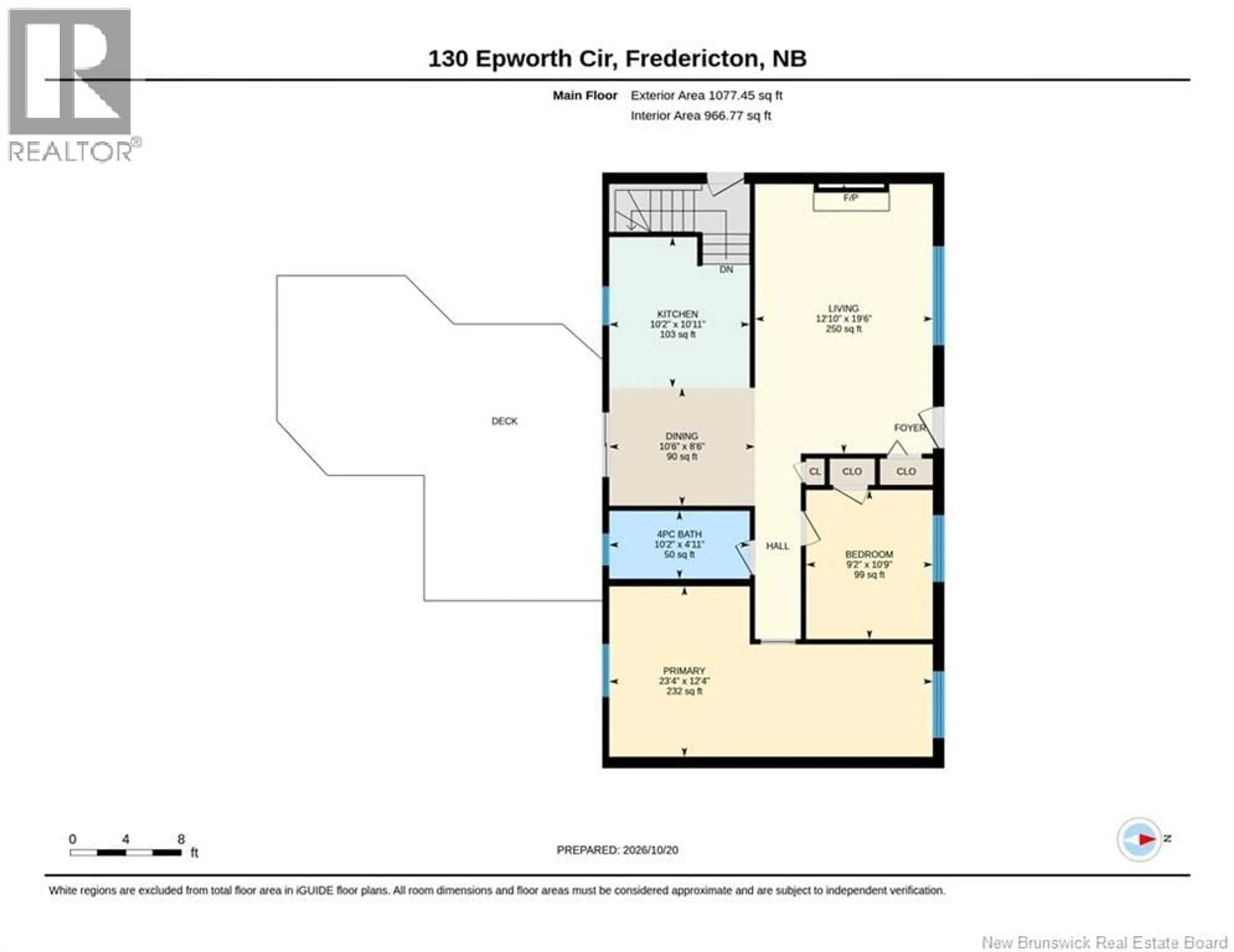 Floor plan for 130 EPWORTH CIRCLE, Fredericton New Brunswick E3A2M6